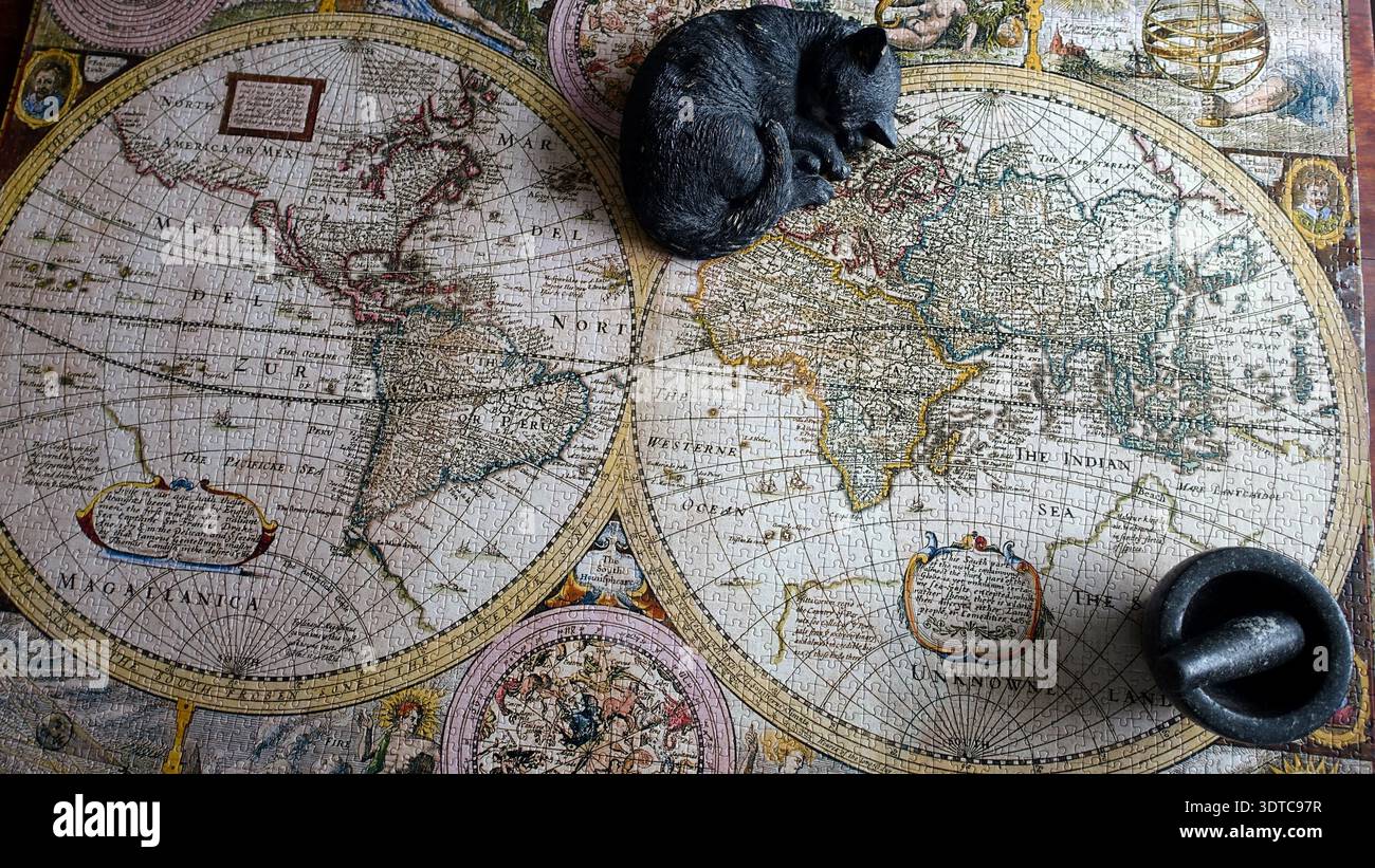 The Spice Route. An ancient map of the then known world dating back to ...