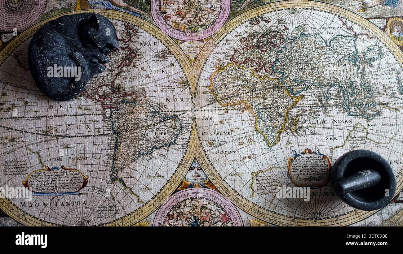 The Spice Route. An ancient map of the then known world dating back to ...