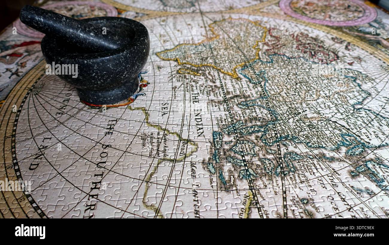 Spinc Route The Spice Route. An ancient map of the then known world dating back to ...