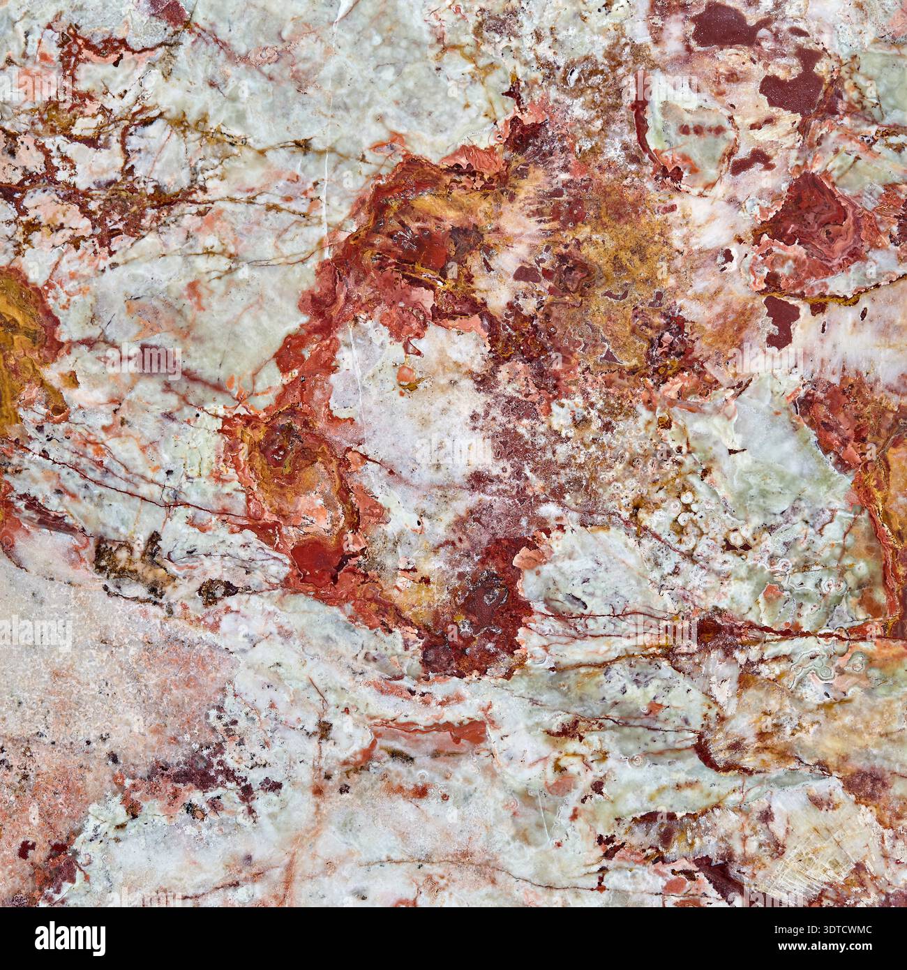 Banded calcite onyx marble tile Stock Photo