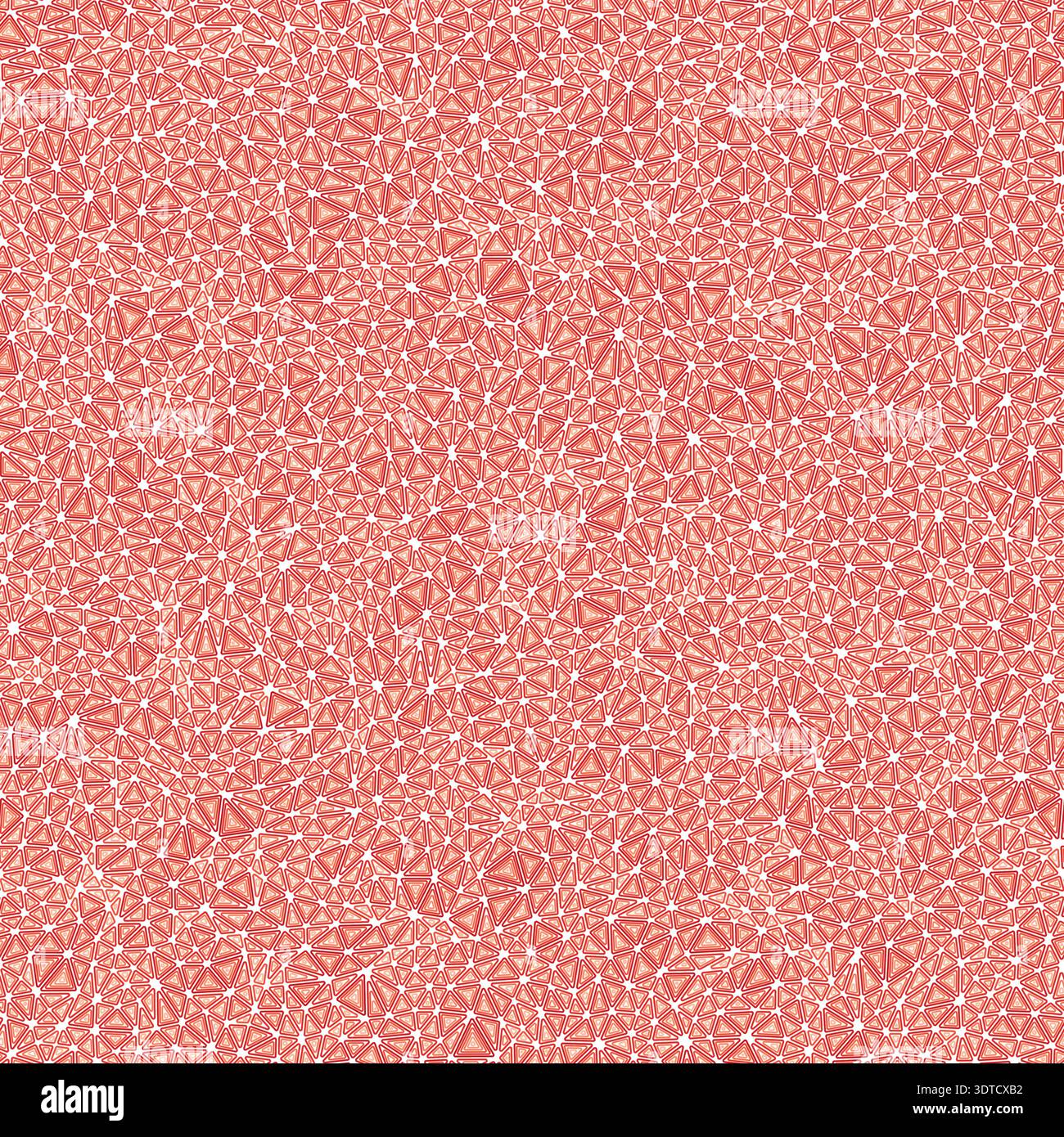 Triangulation geometric shapes background. Tiny triangles size. Multiple repeated inner triangles. One tone colored style. Repeatable pattern. Stock Vector