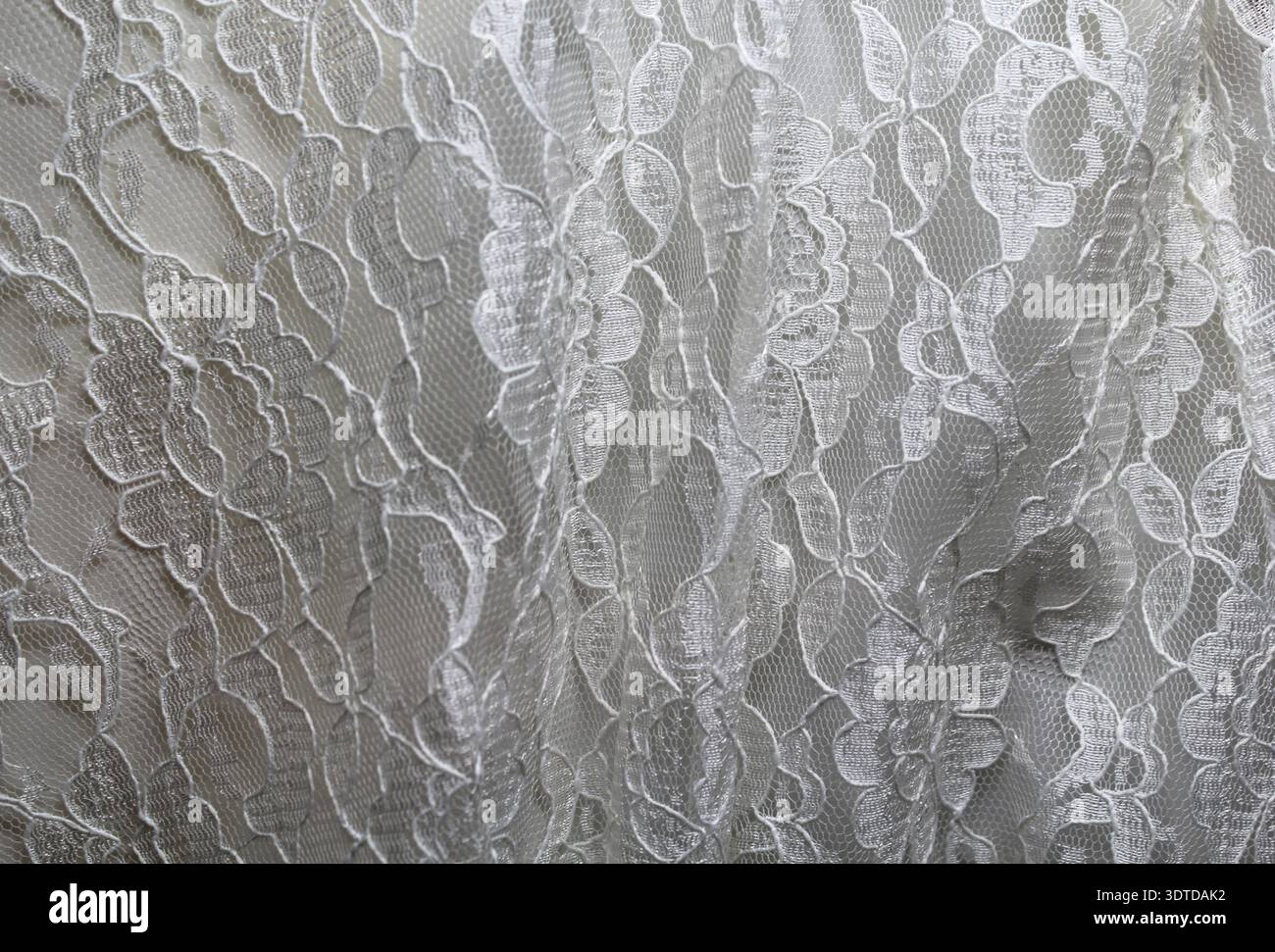 Lace fabric textured abstract background Stock Photo