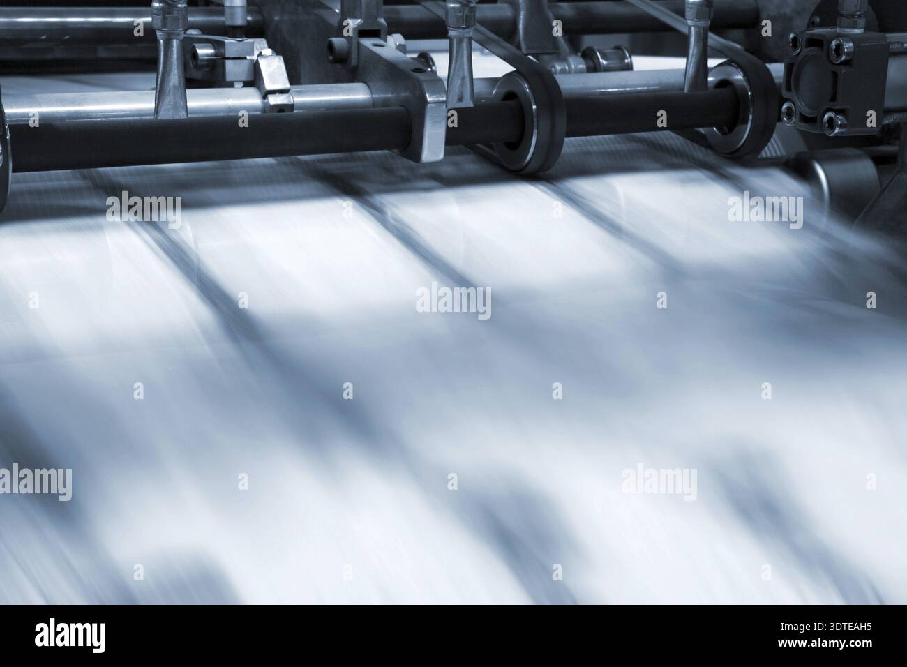 Printing process in a modern printing house Stock Photo
