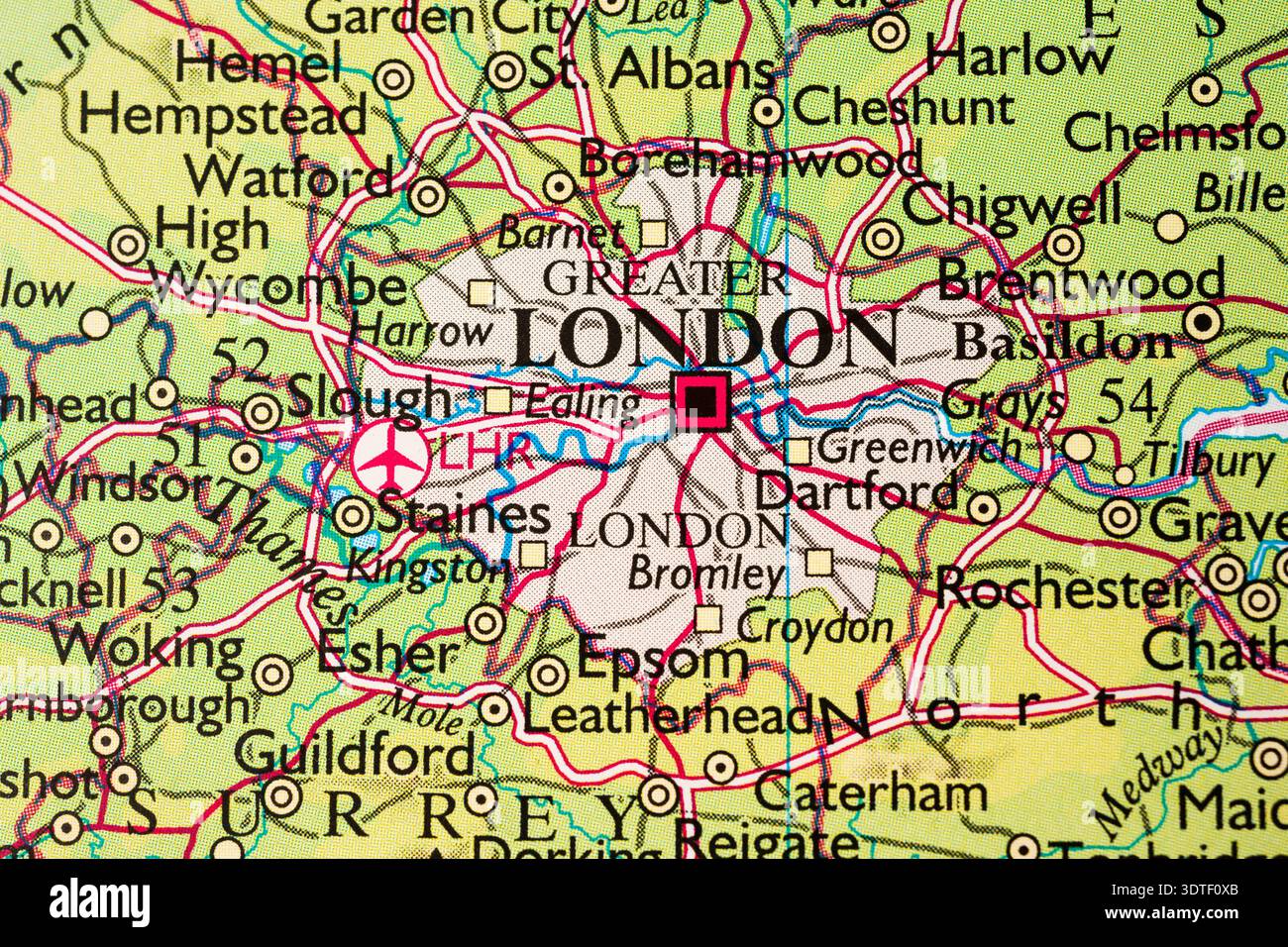 London boroughs map hi-res stock photography and images - Alamy