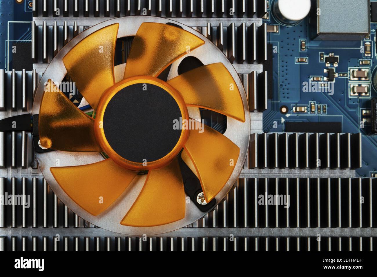 Modern computer graphics card close up Stock Photo