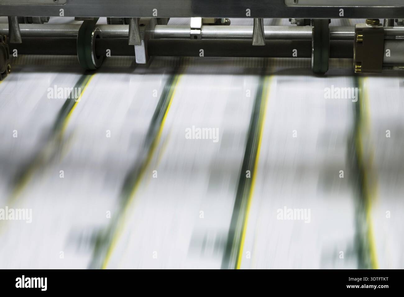 Polygraphic process in a modern printing house Stock Photo