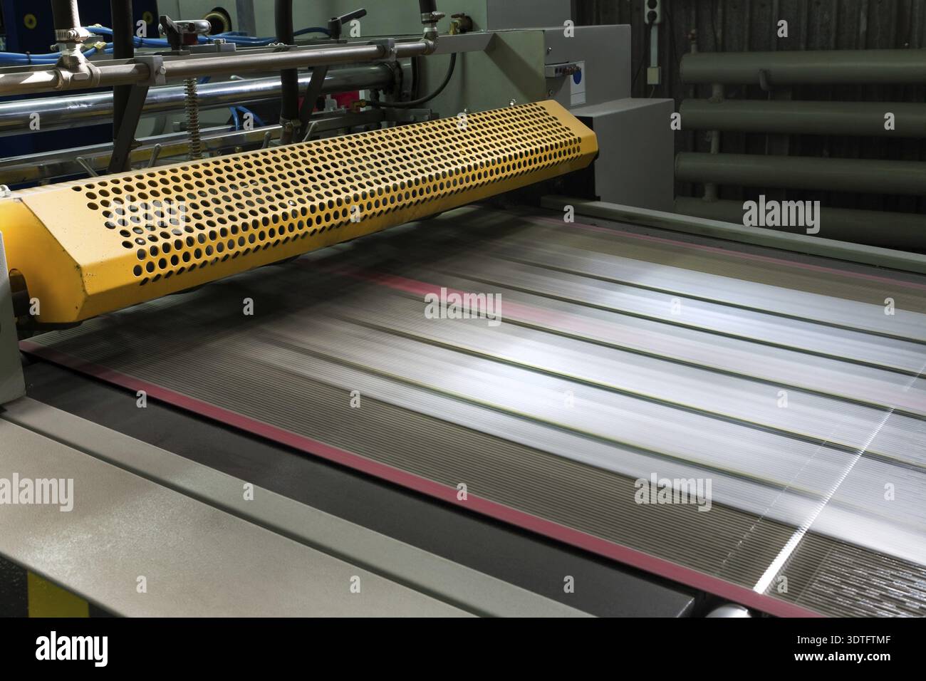 Polygraphic process in a modern printing house Stock Photo