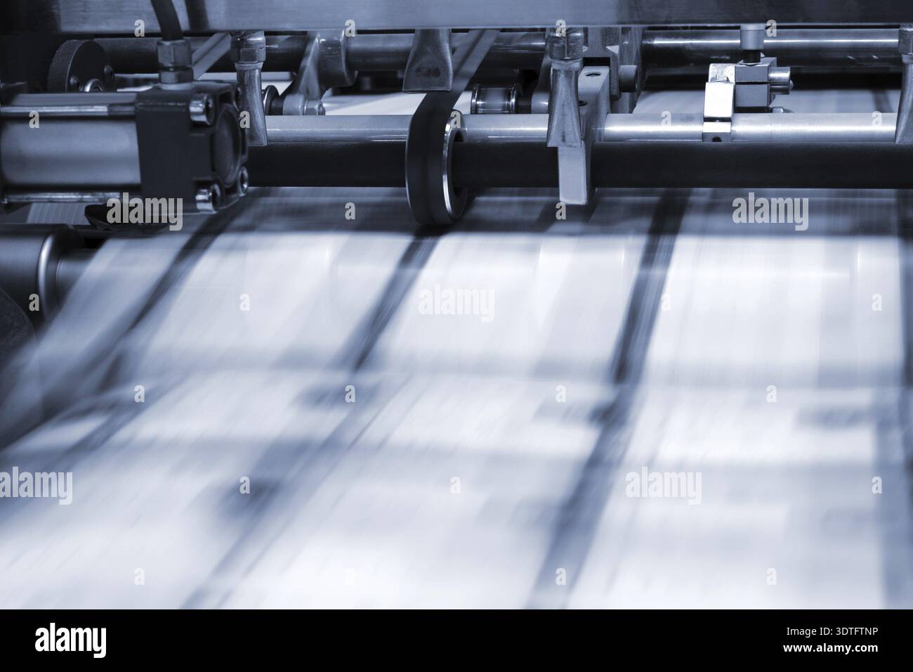 Printing process in a modern printing house Stock Photo