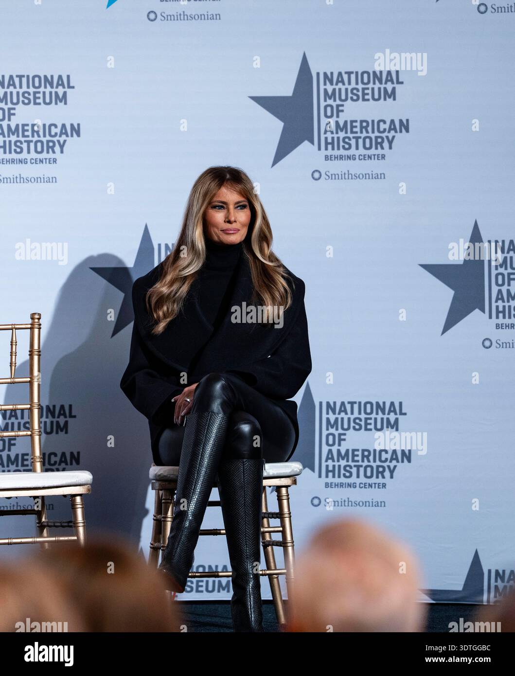 Melania trump flag america hi-res stock photography and images - Alamy