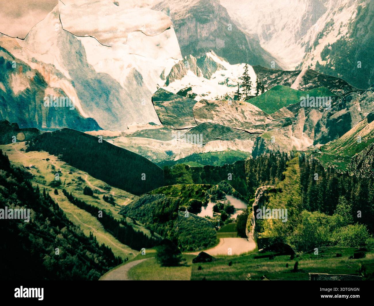 Collage of an alpine landscape symbolizing the prevention of ...