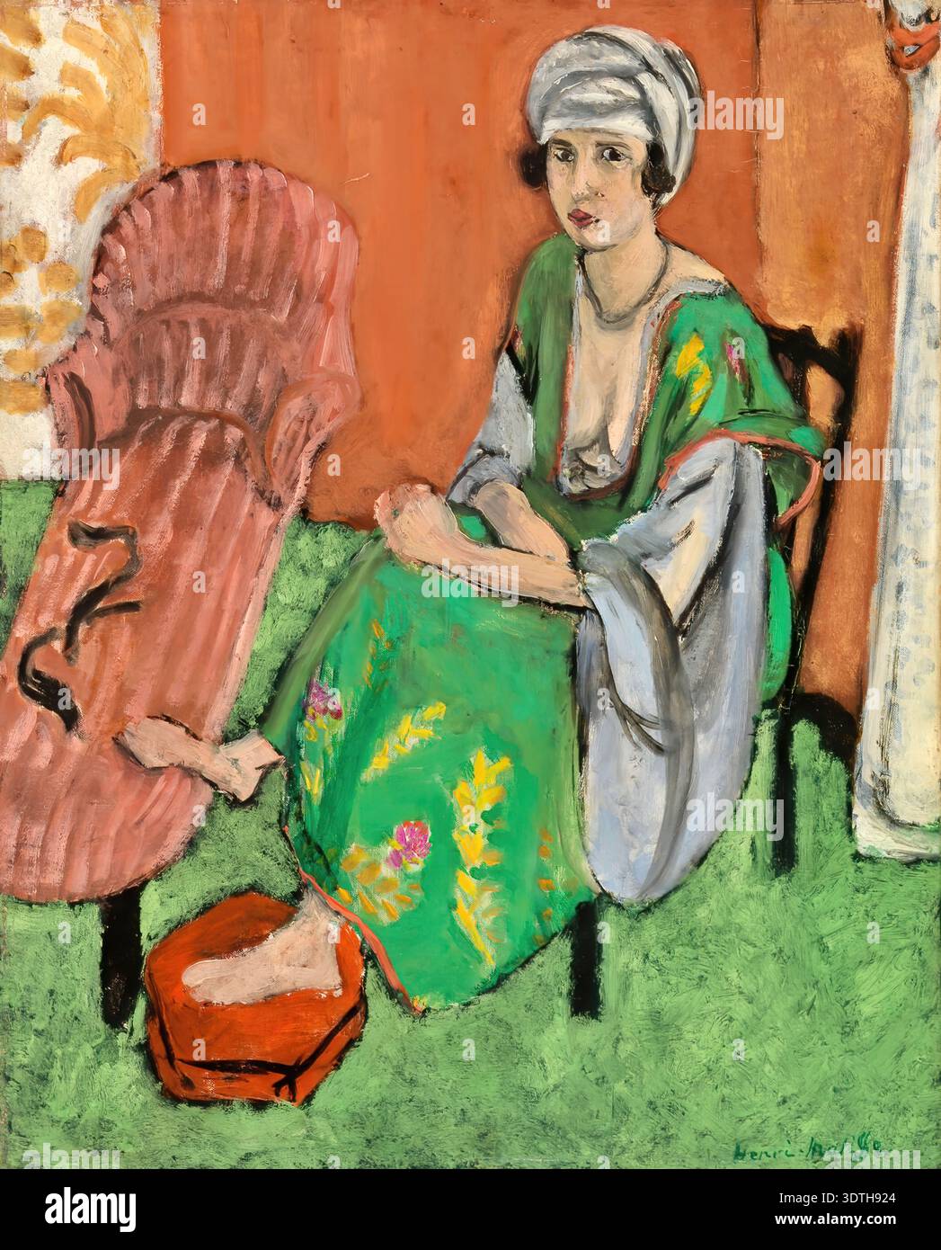 Painting woman dress green hi-res stock photography and images - Alamy