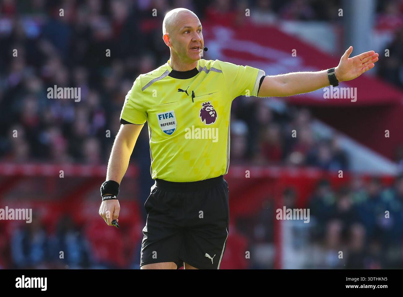 Referee Anthony Taylor During The Nottingham Forest V Liverpool Premier Referee Anthony Taylor During The Nottingham Forest V Liverpool Premier League Match At The City Ground West Bridgford England On 22 February 2026credit Lee Second Media 3DTHKN5 