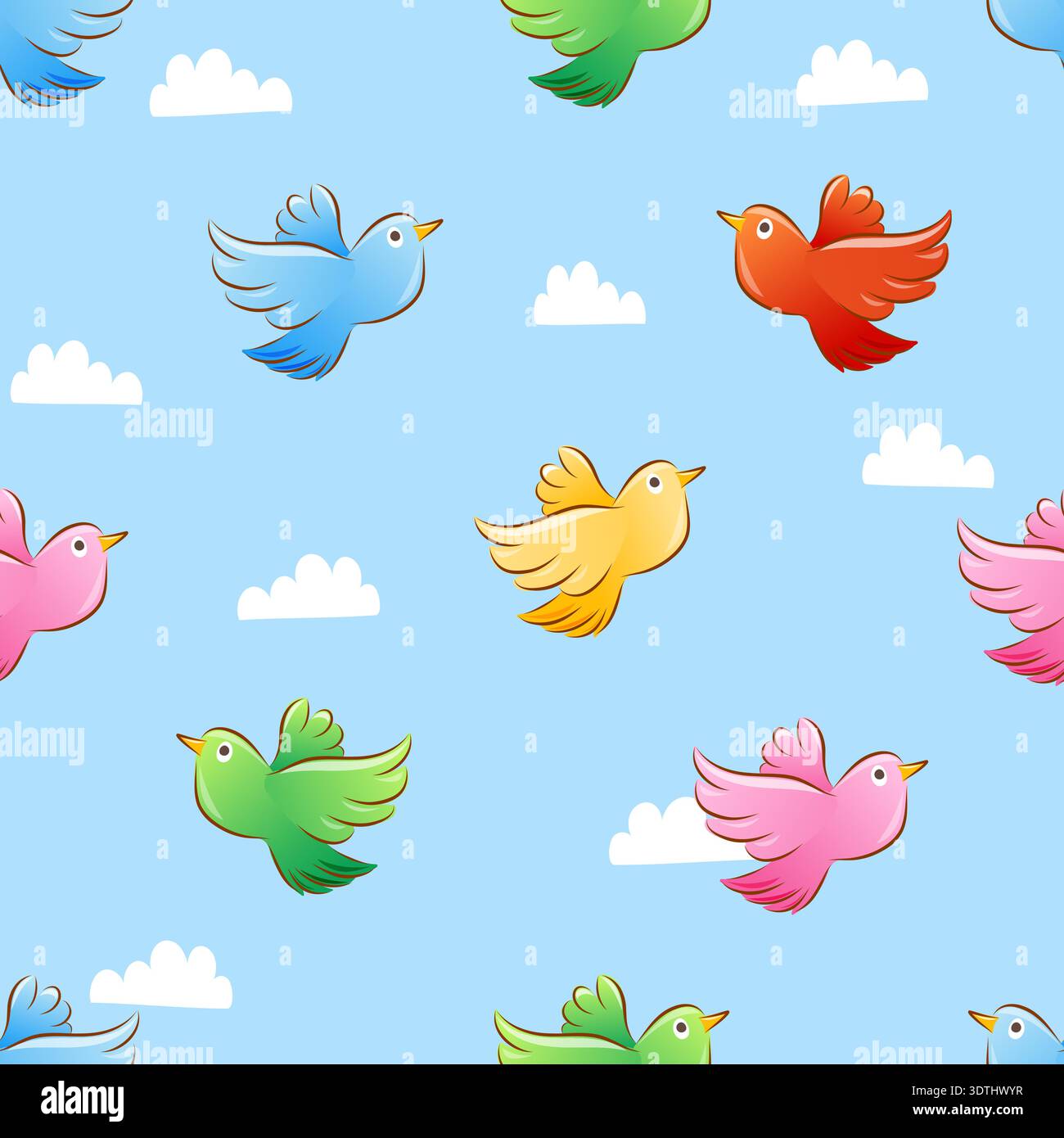 Birds flying clipart hi-res stock photography and images - Alamy
