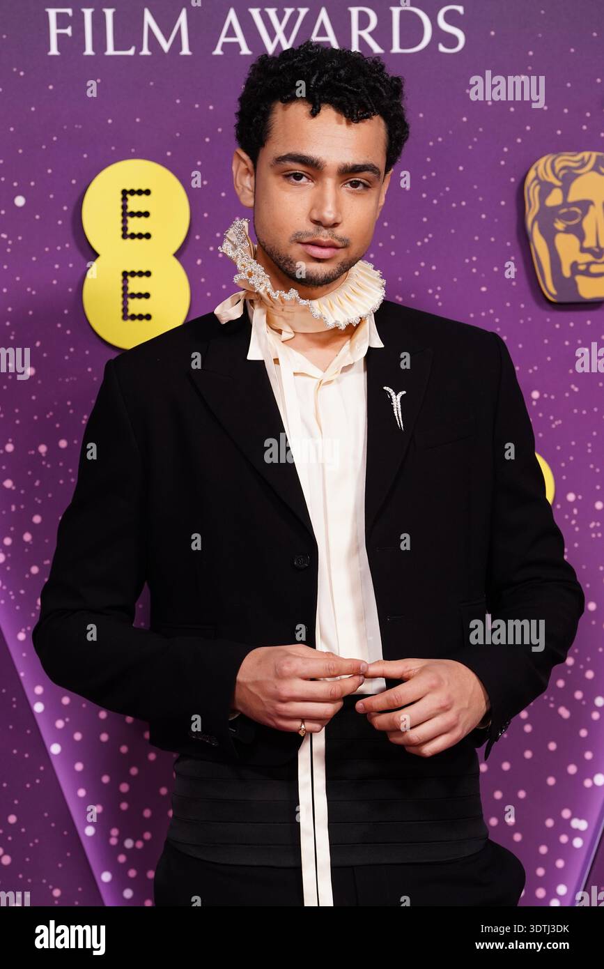 Archie Madekwe attending the 79th British Academy Film Awards, at the ...