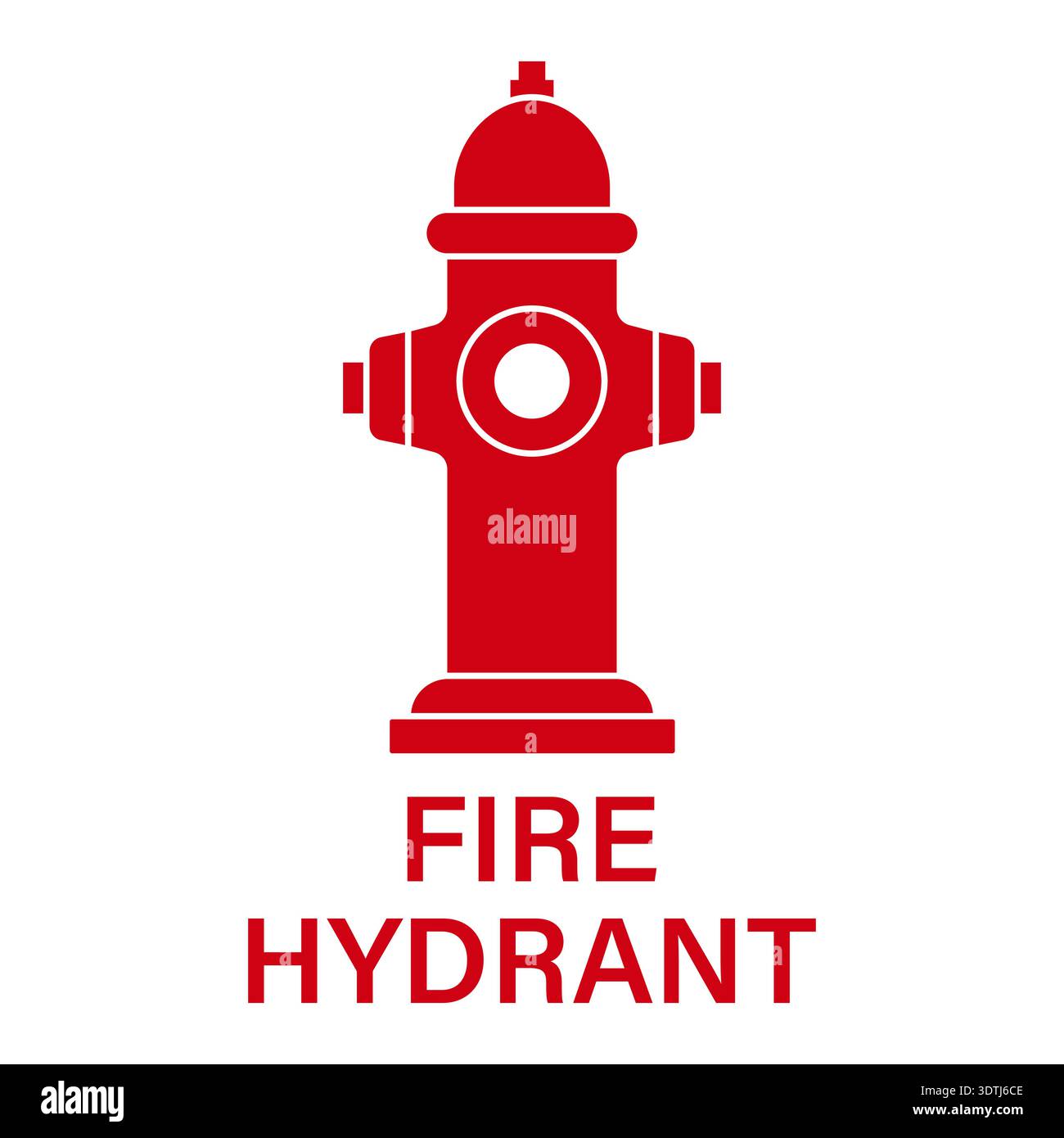 Fire Hydrant Icon Symbol. Vector Illustration. Stock Vector