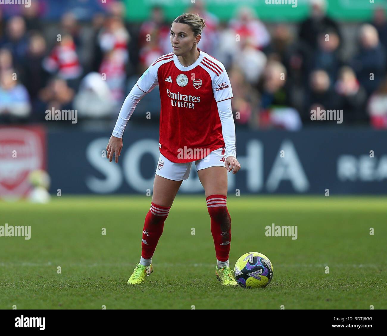 Borehamwood, England, February 22 2026: Steph Catley (7 Arsenal) during ...