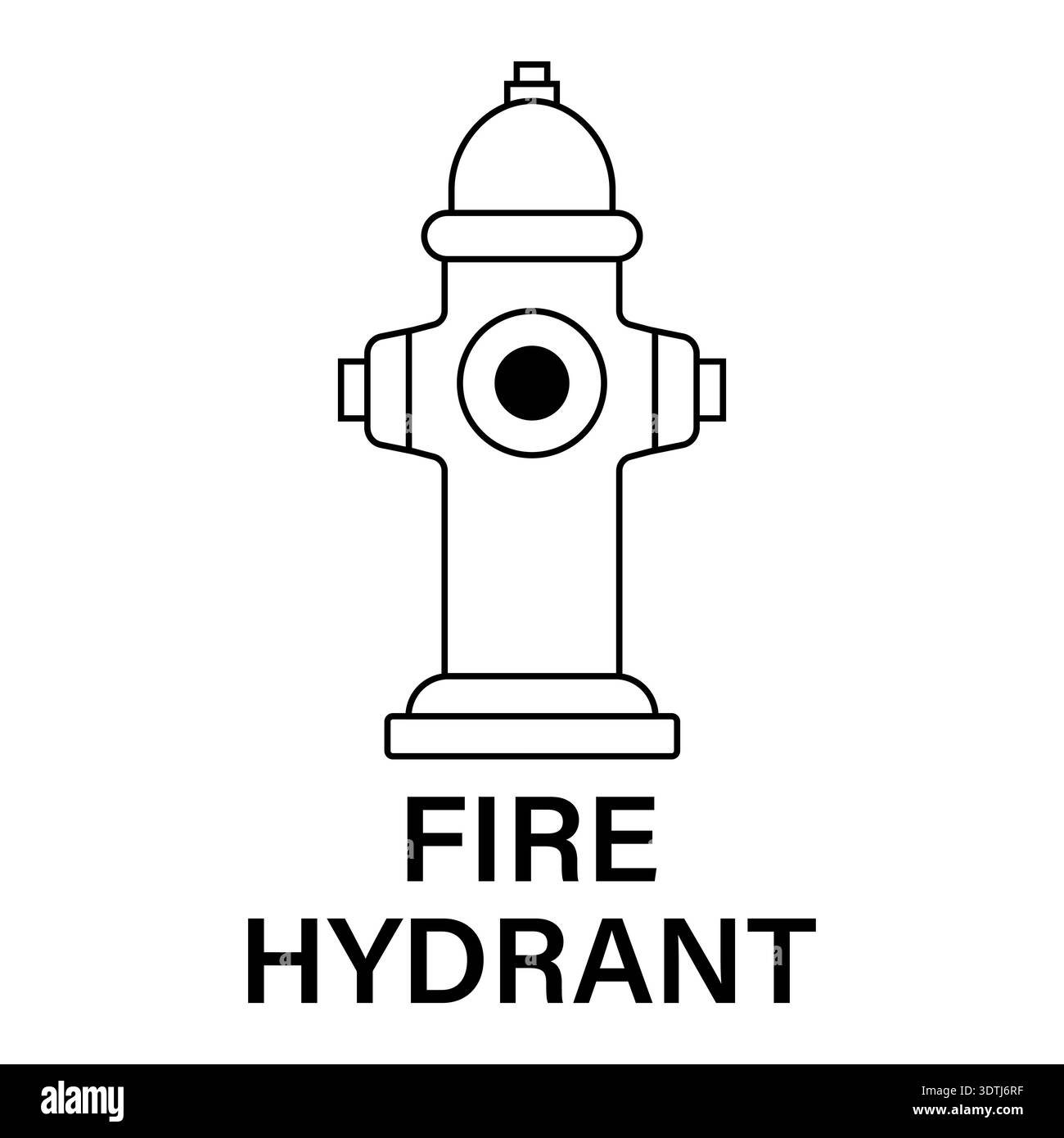 Fire Hydrant Icon Symbol. Vector Illustration Stock Vector Image & Art ...