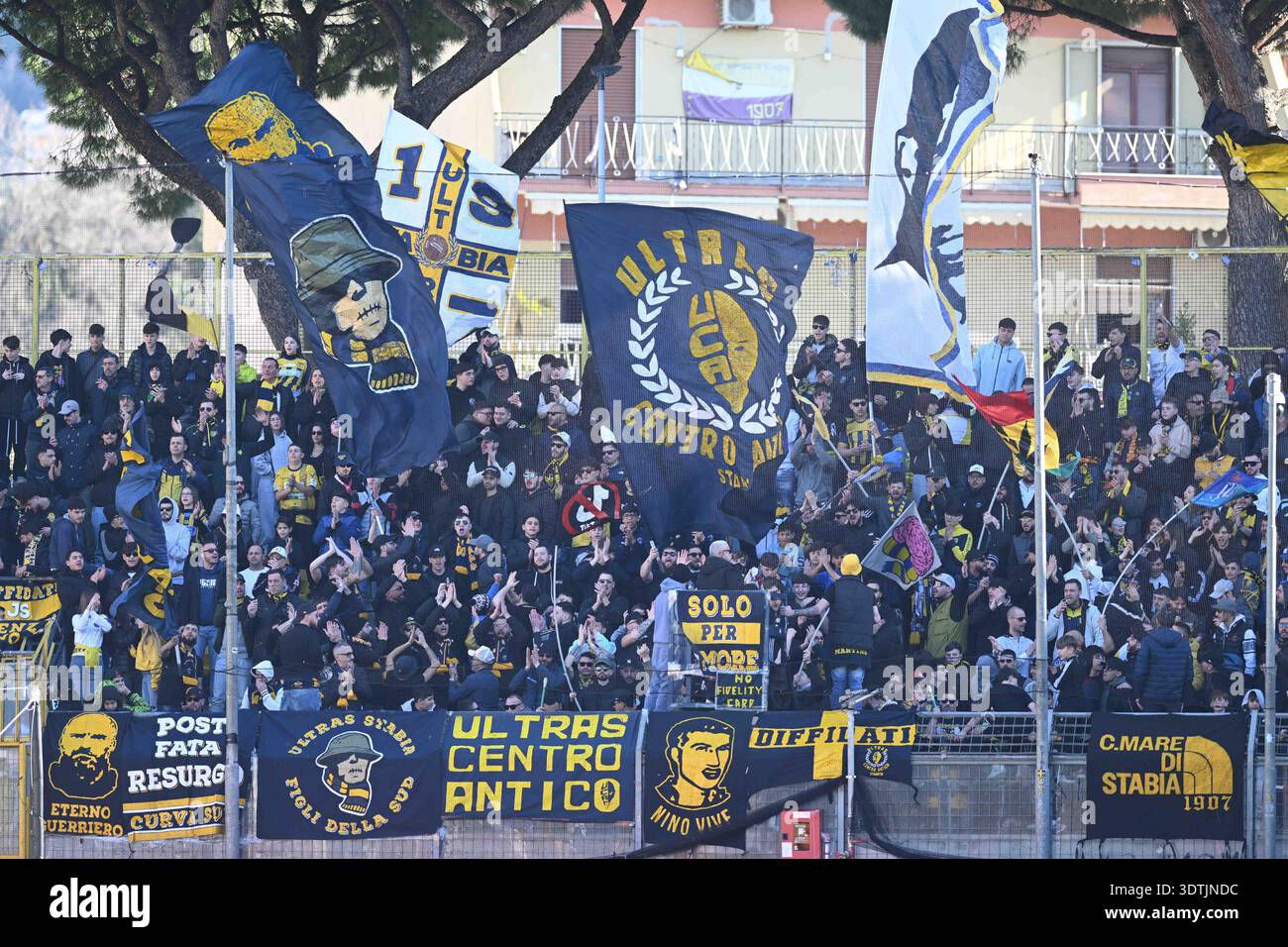Castellamare di Stabia , Italy, 22 February  2026  Supporter  Juve Stabia during the Serie BKT match between  SS Juve Stabia vs Modena FC 1912 :Agostino Gemito/ Alamy Live News Stock Photo
