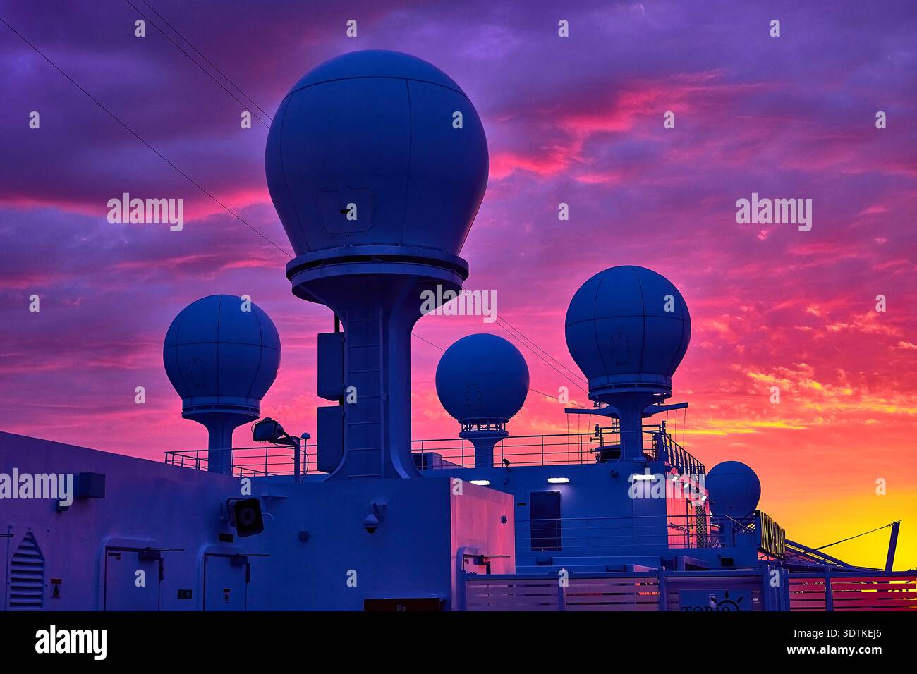 Radar domes navigation communication hi-res stock photography and ...