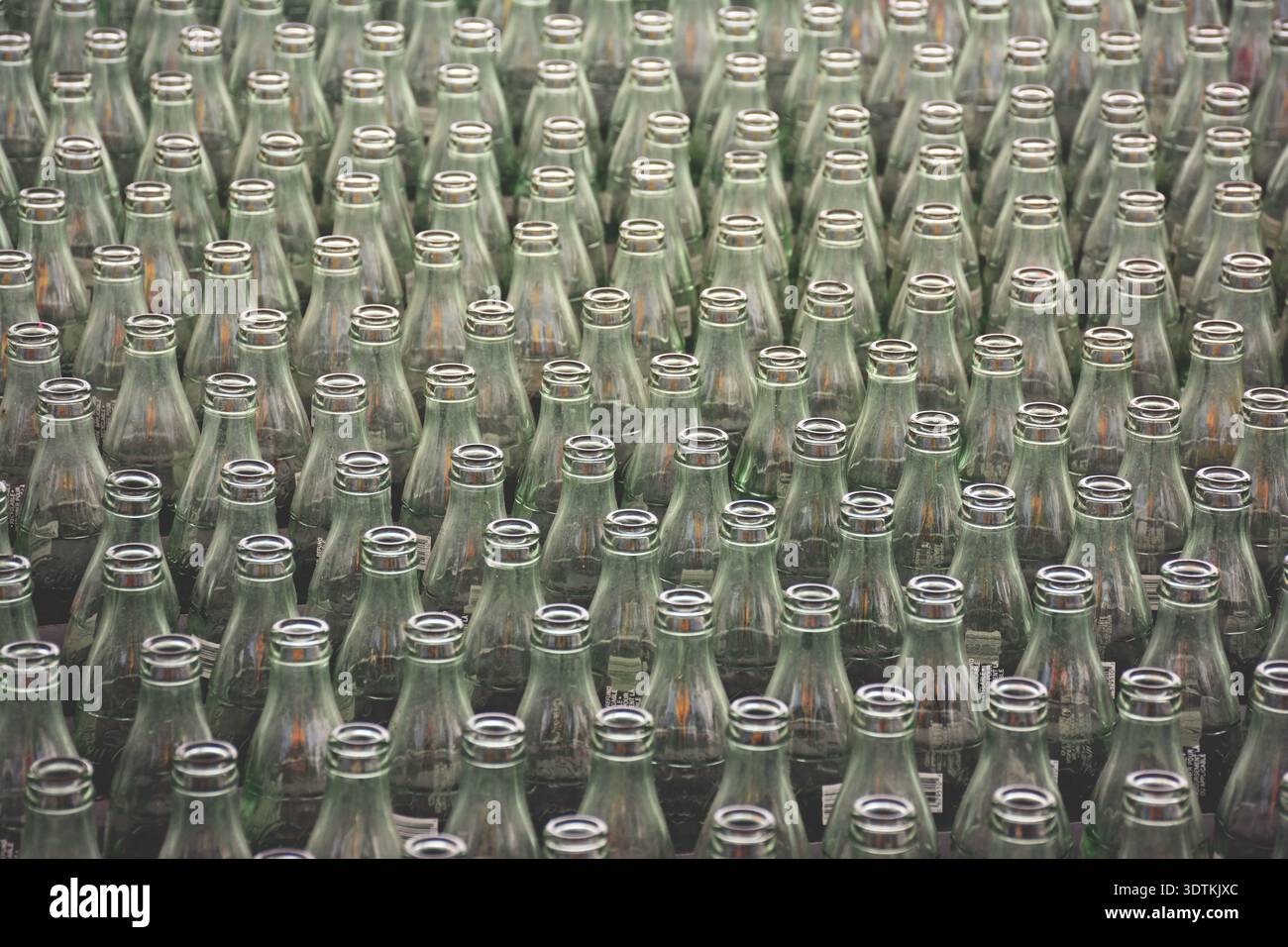Bottles - Glass recycle Stock Photo