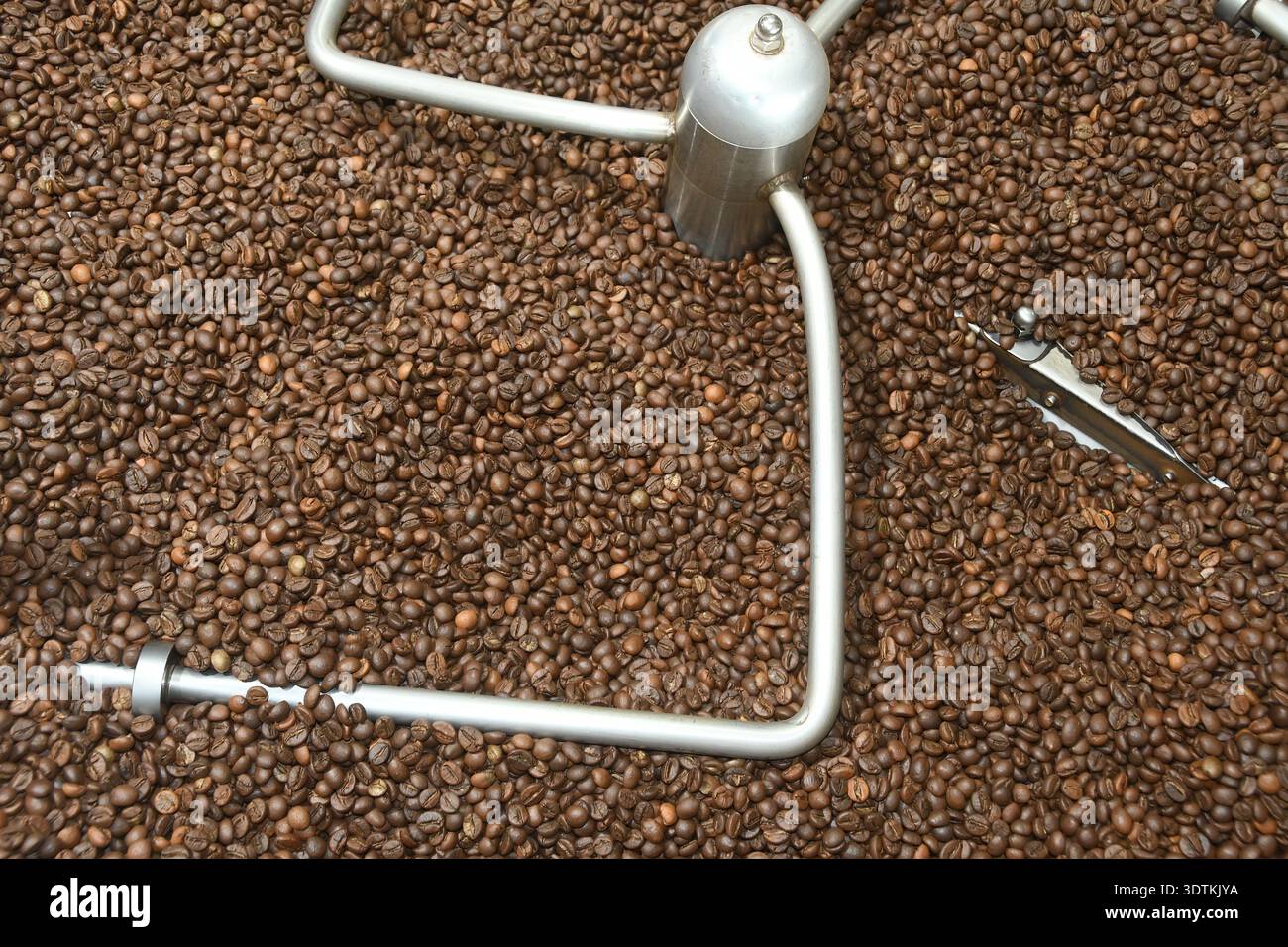 Coffee bean roasting machine Stock Photo