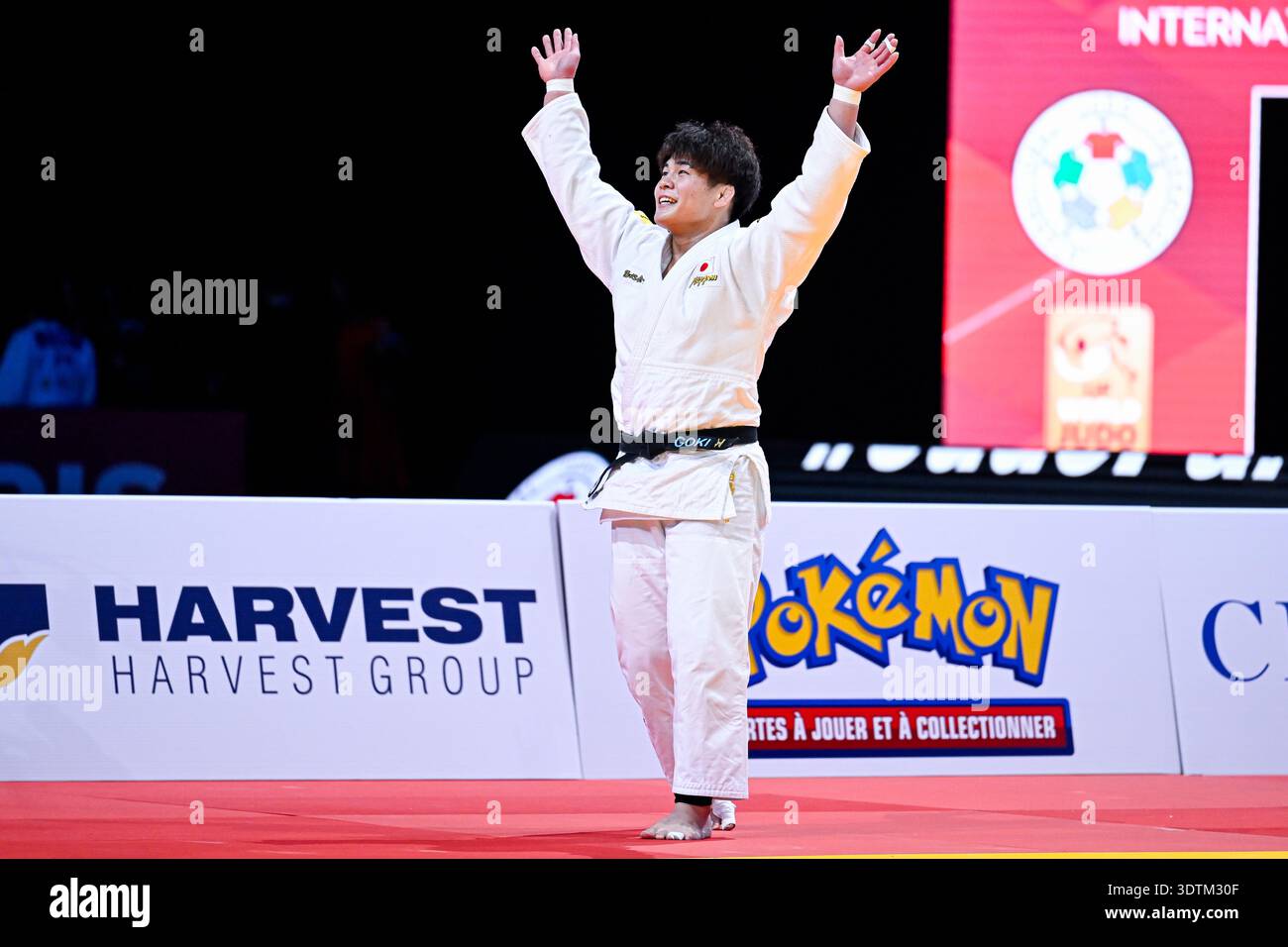 Goki tajima during the paris grand slam ijf world judo tour event at accor bercy arena in paris france on february Goki tajima during the paris grand slam ijf world judo tour event at accor bercy arena in paris france on february