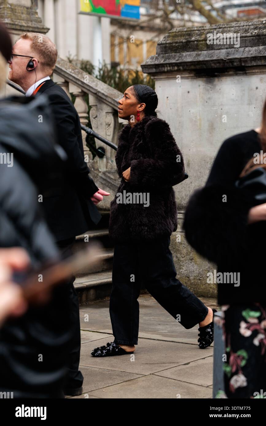 London, United Kingdom. 22st February 2026. Kenya Hunt arriving to the ...