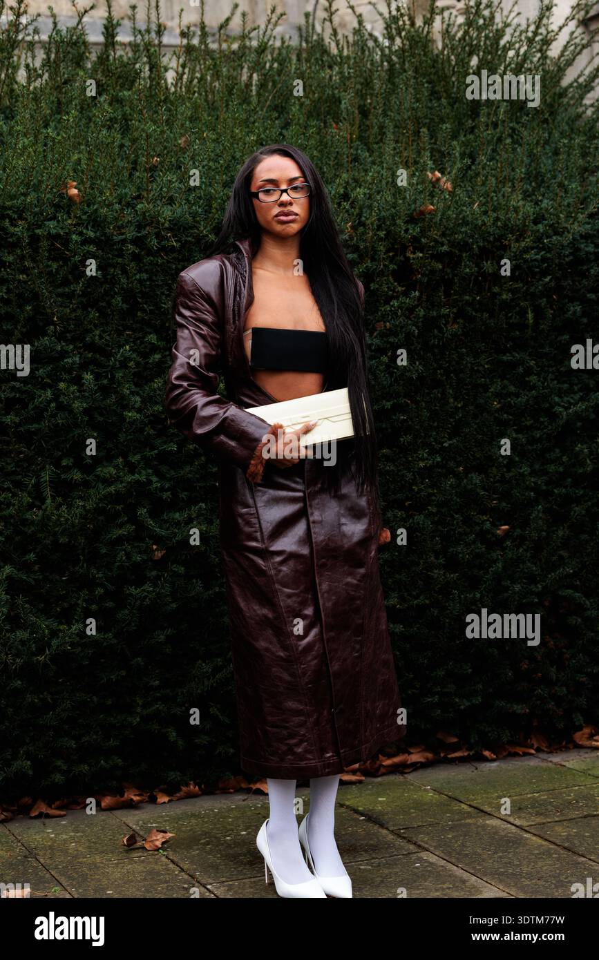 London, United Kingdom. 22st February 2026. Lola Thompson arriving to ...
