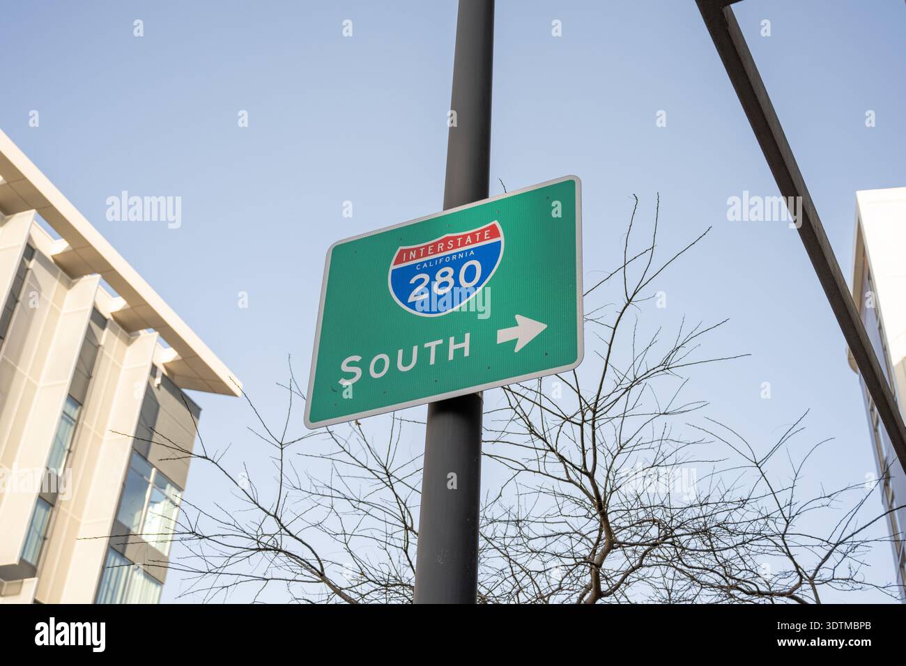 Signage for Highway 280 South, Mission Bay, San Francisco, California ...