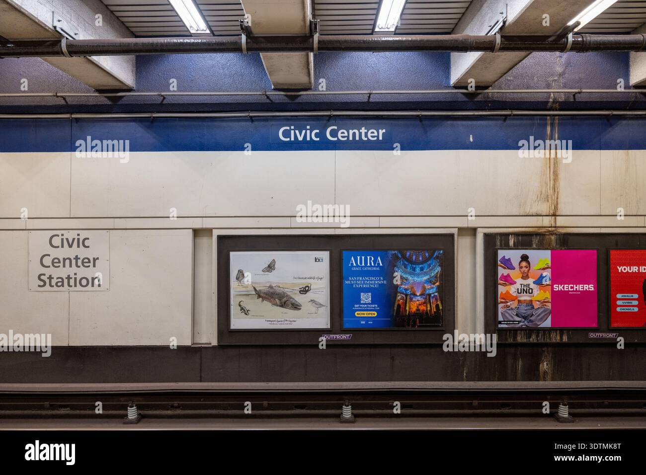 Bart Train Console Interior of Civic Center station of the Bay Area Rapid Transit (BART ...