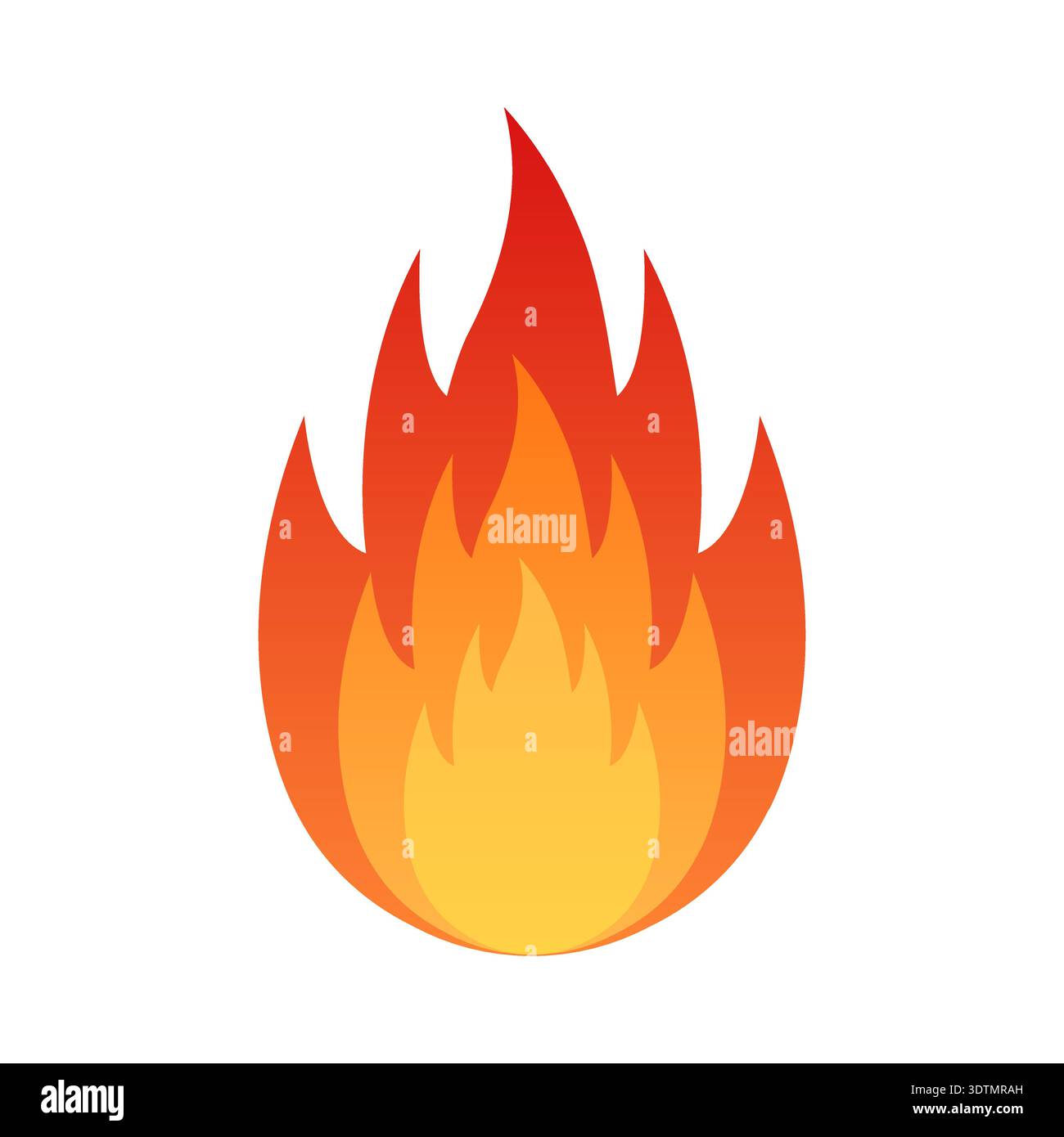 Fire Flame Sign Symbol. Vector Illustration. Stock Vector