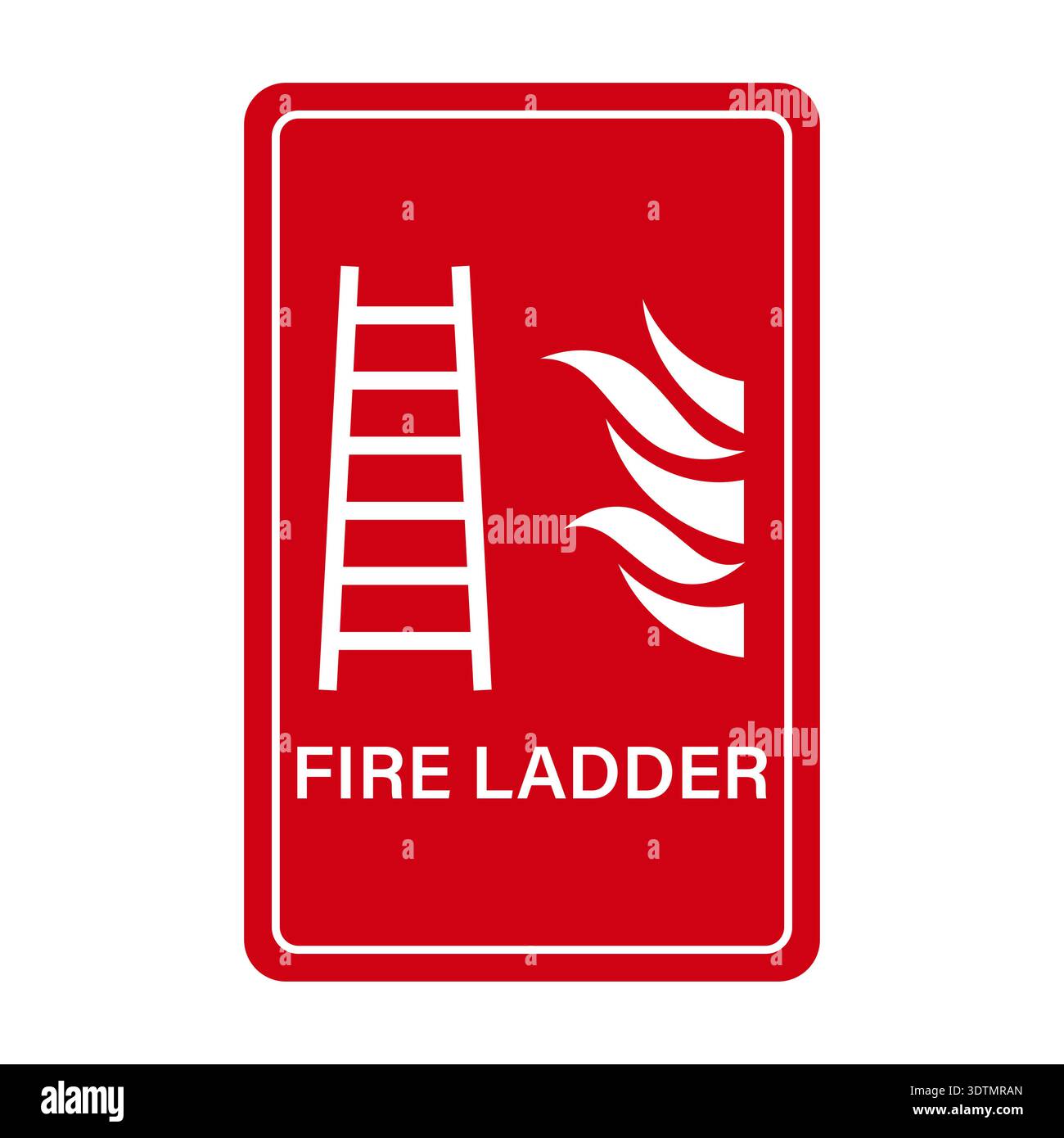 Fire Ladder Sign Symbol. Vector Illustration. Stock Vector