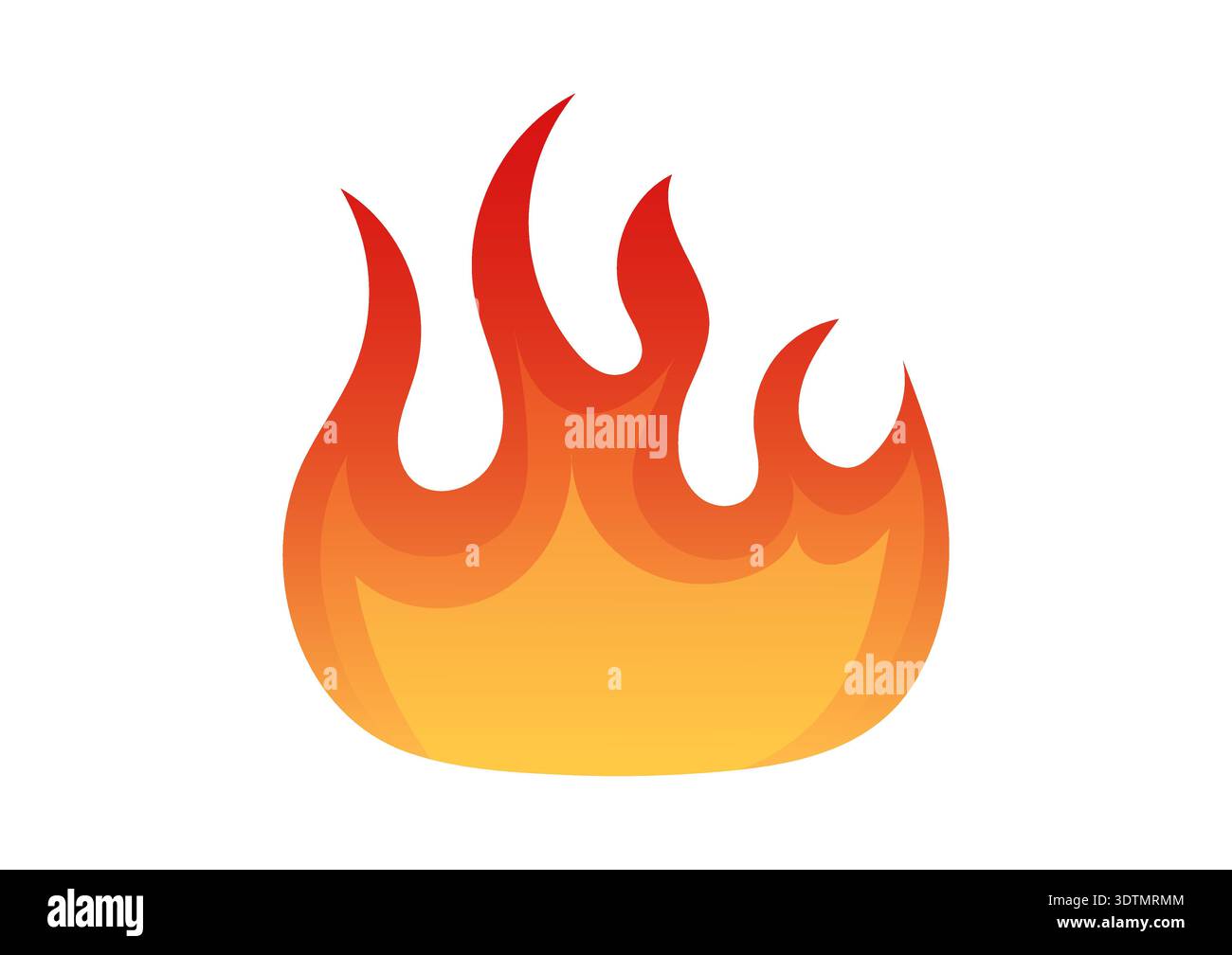 Fire Flame Sign Symbol. Vector Illustration. Stock Vector