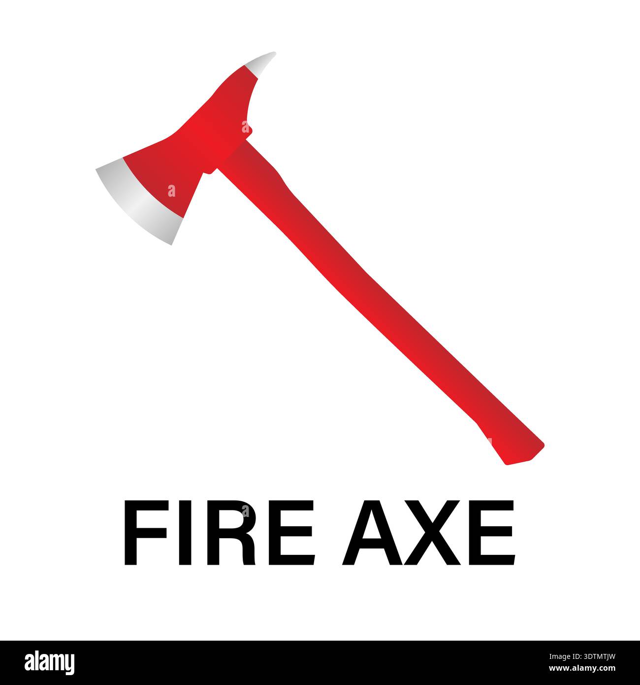Fire Axe Sign Symbol. Firefighter Axe. Vector Illustration. Stock Vector