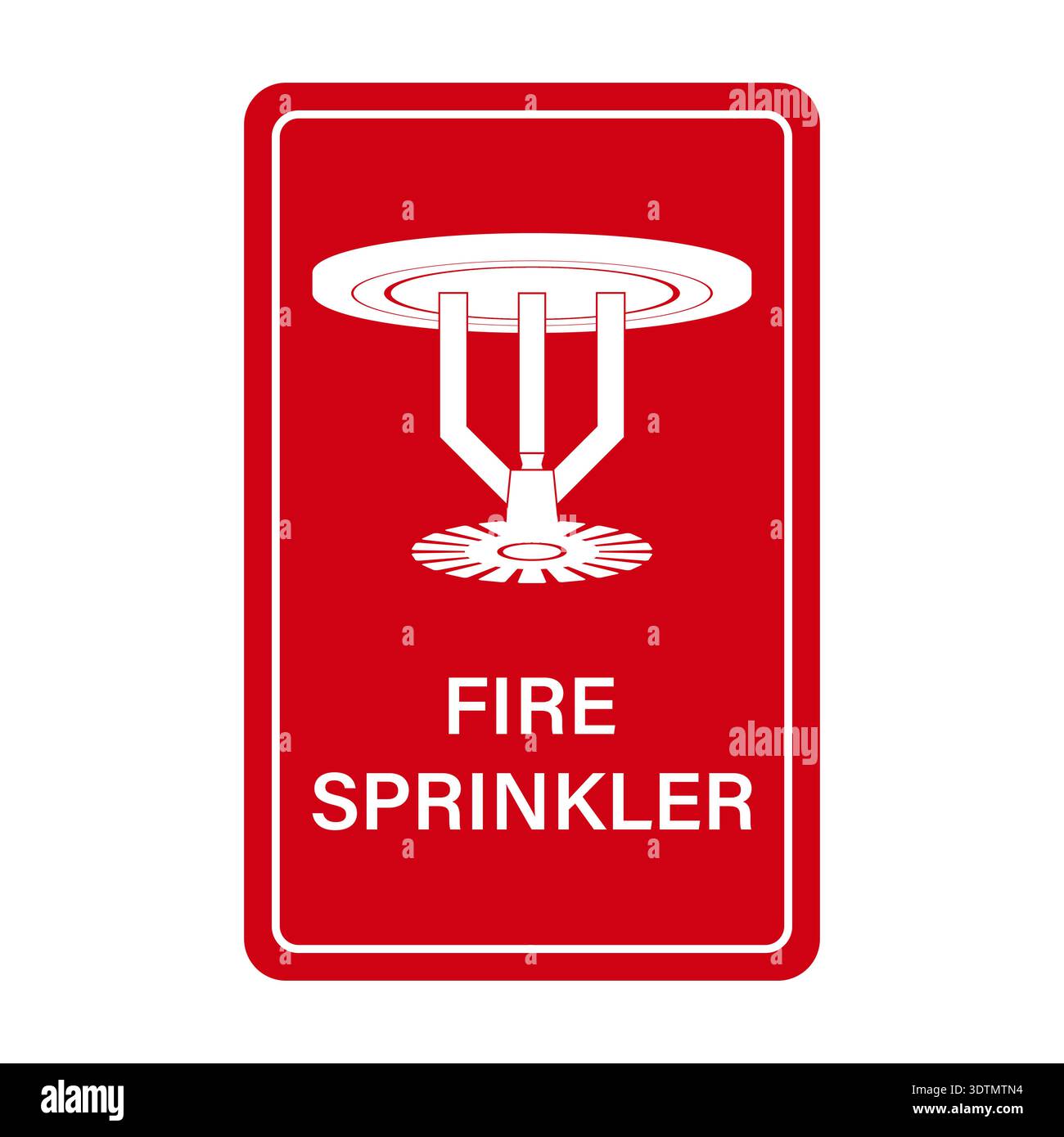 Fire Sprinkler Icon Symbol. Automatic Fire Extinguishing System. Vector Illustration. Stock Vector