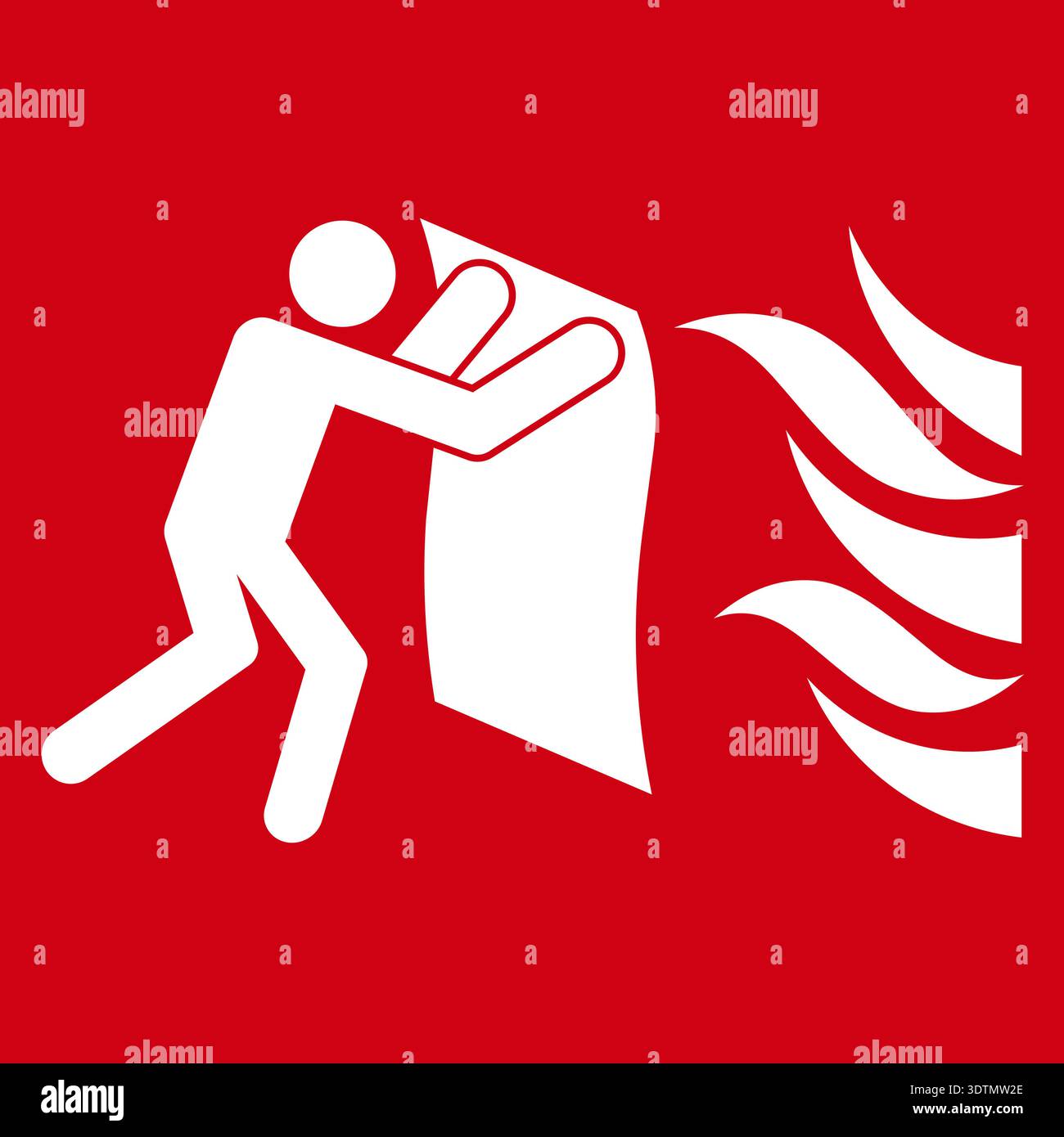 Fire Blanket Sign Symbol. Vector Illustration. Stock Vector