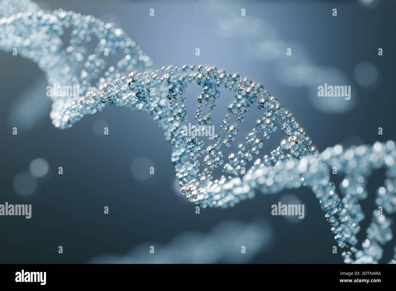 Biotechnology realistic DNA Strand Scientific visualization Animation ...
