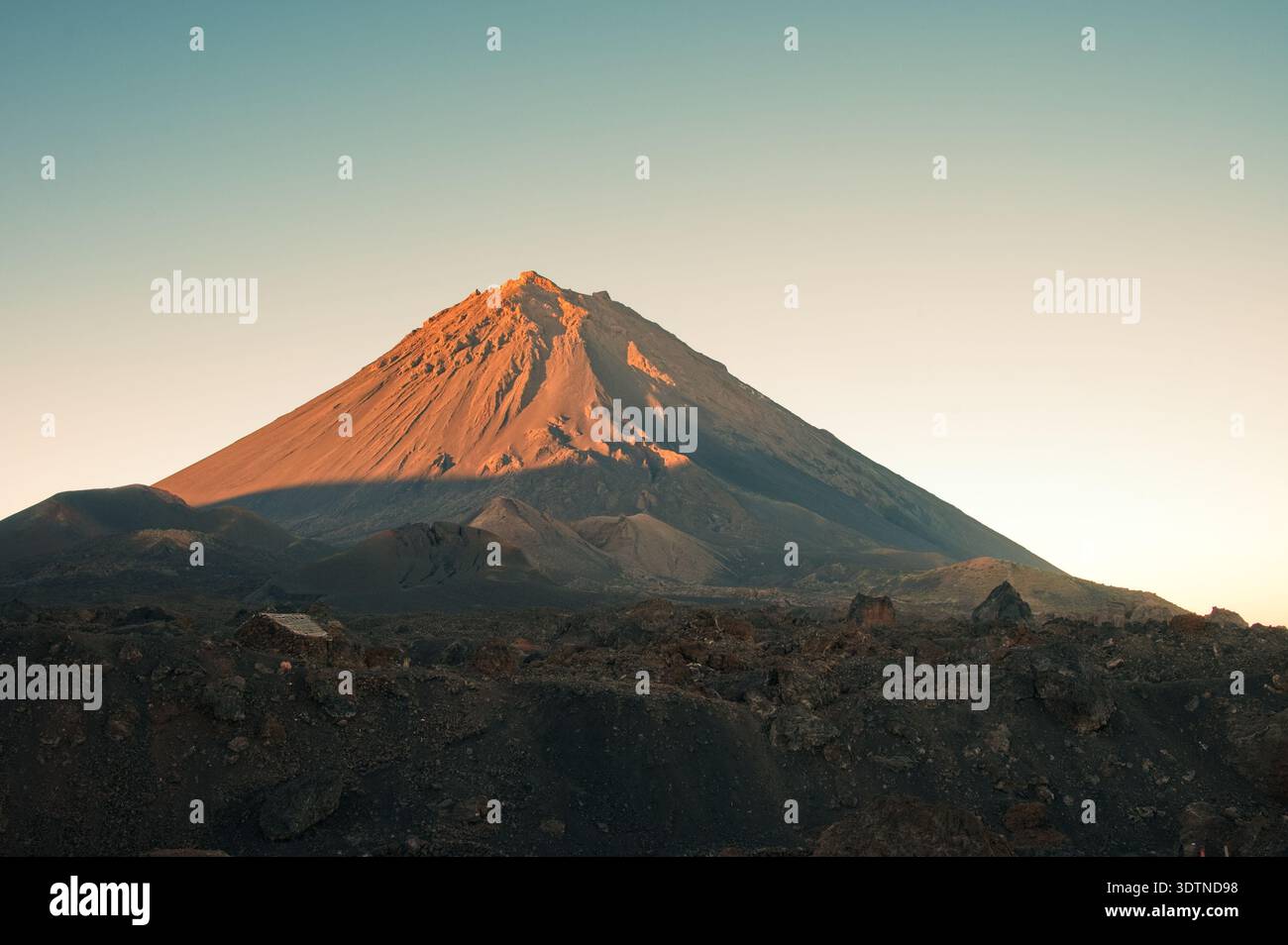 Fogo volcano on Fogo island on Cape Verde Stock Photo - Alamy