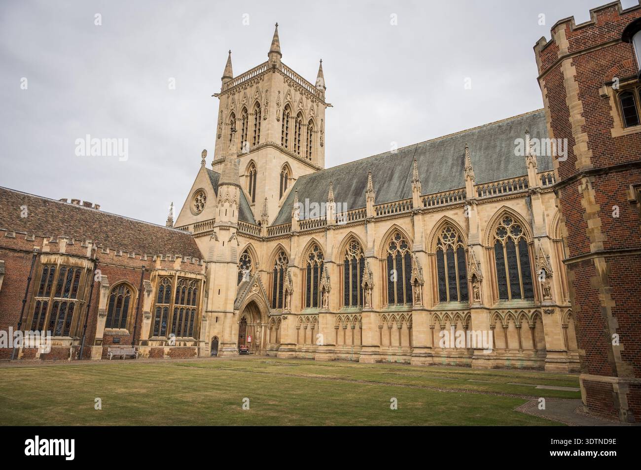 The Trinity College chapel.  Cambridge University, UK. Stock Photo