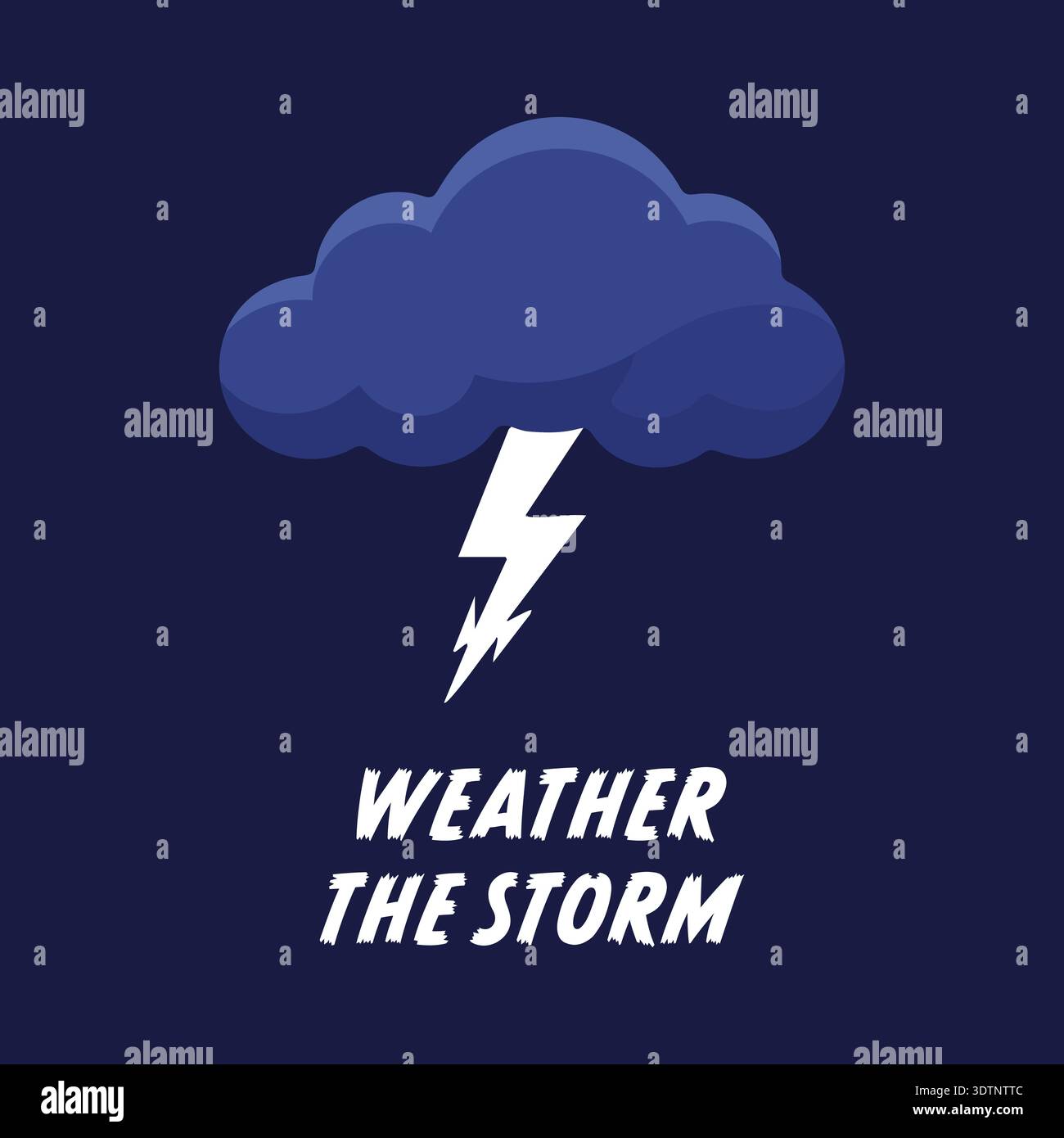 Cartoon lightning bolt cloud hi-res stock photography and images - Alamy