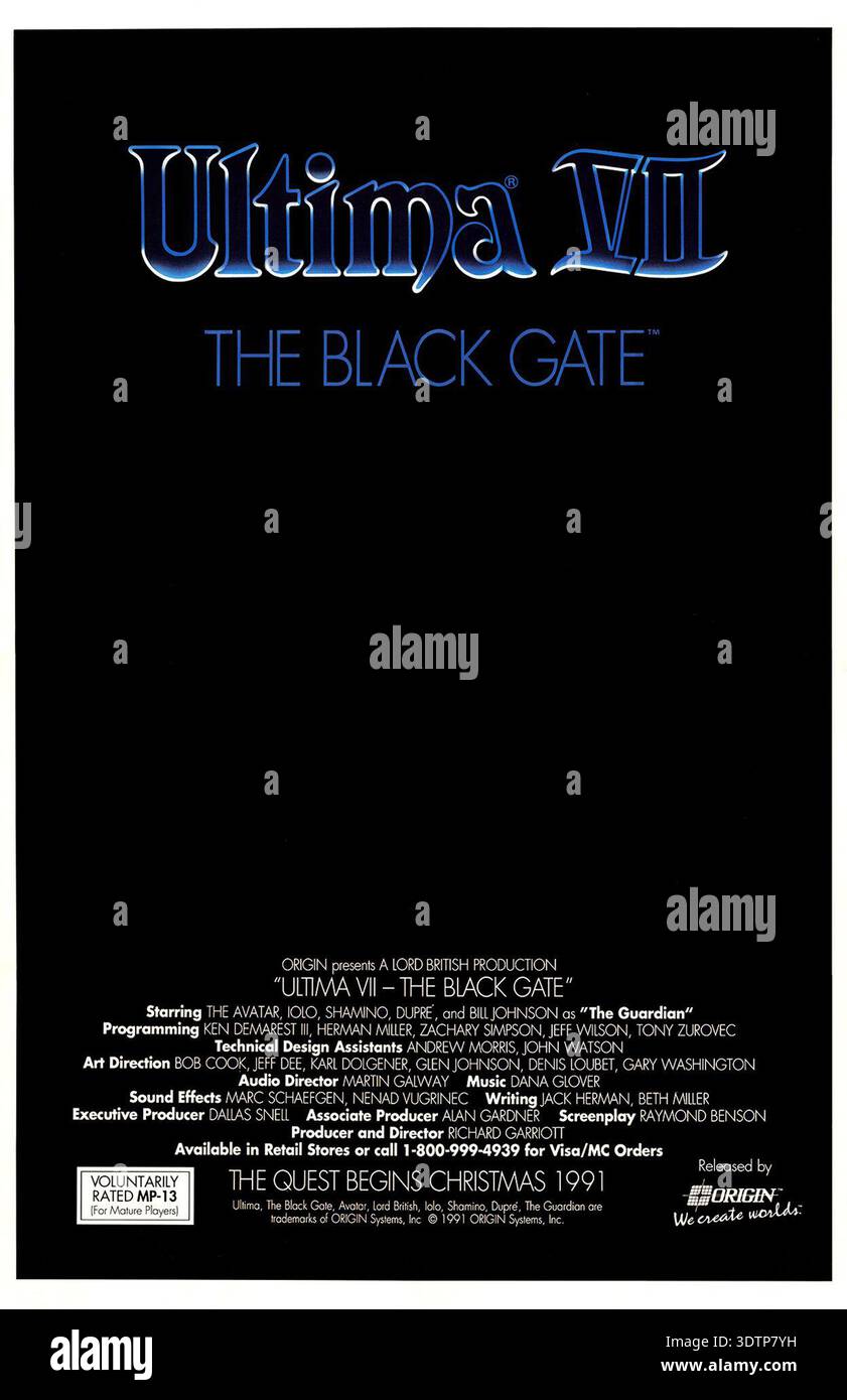 Ultima vii the black gate 7 hi-res stock photography and images