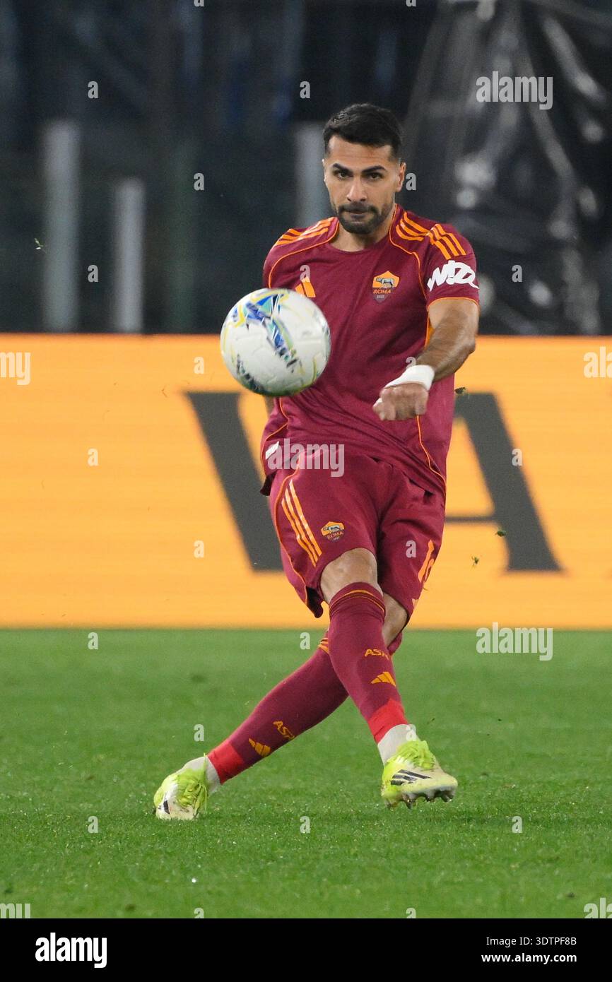 Romaâ??s Zeki Celik during the Italian Football Championship League A ...