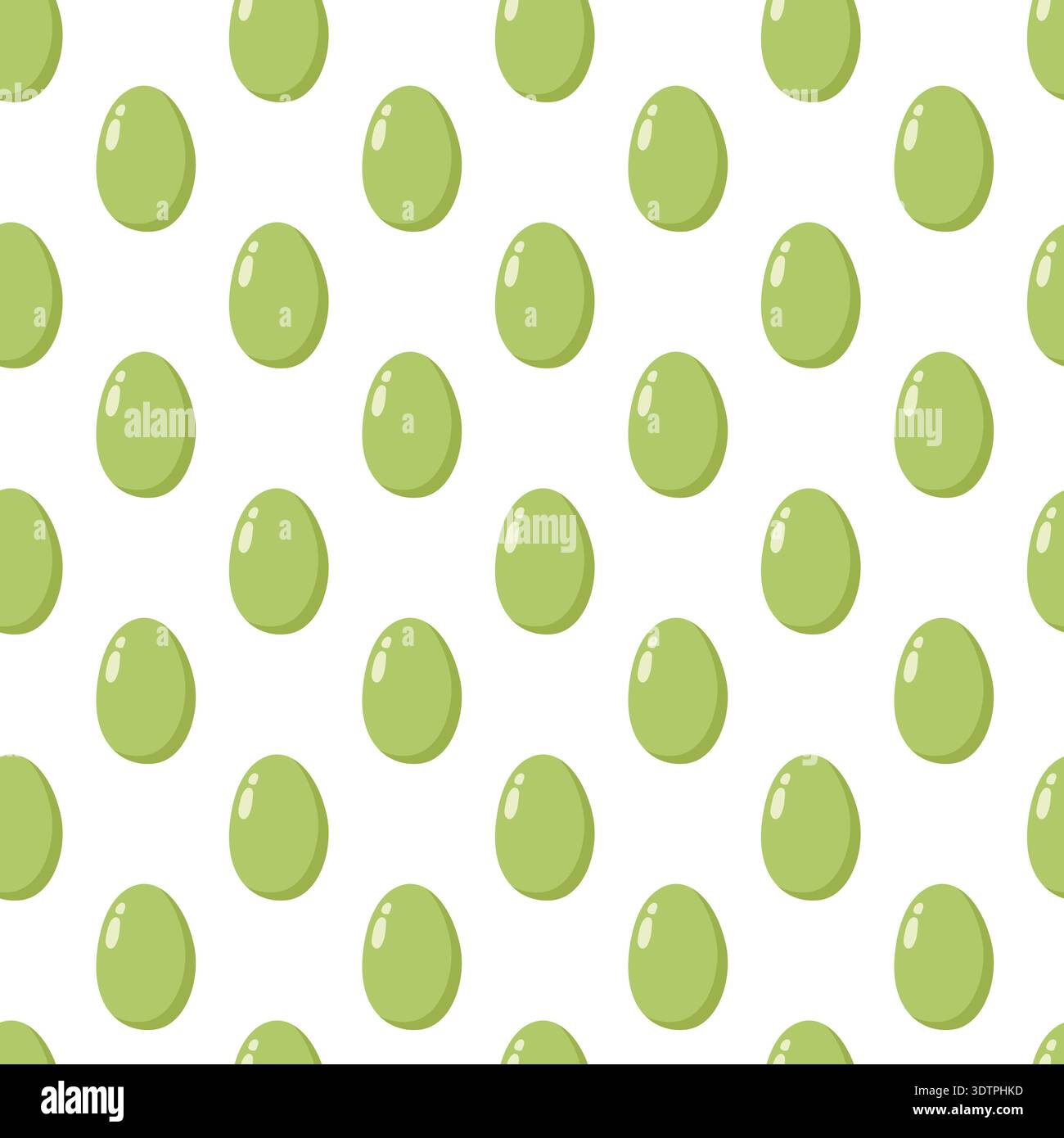 Green Easter Egg Pattern Seamless Stock Vector