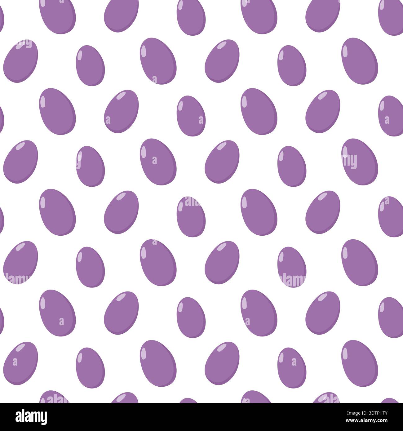 Purple Easter Egg Pattern Seamless Stock Vector