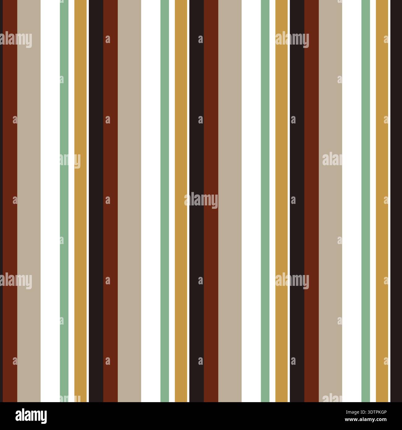 Vertical Stripes Seamless Pattern With Vintage Color Design Stock Vector