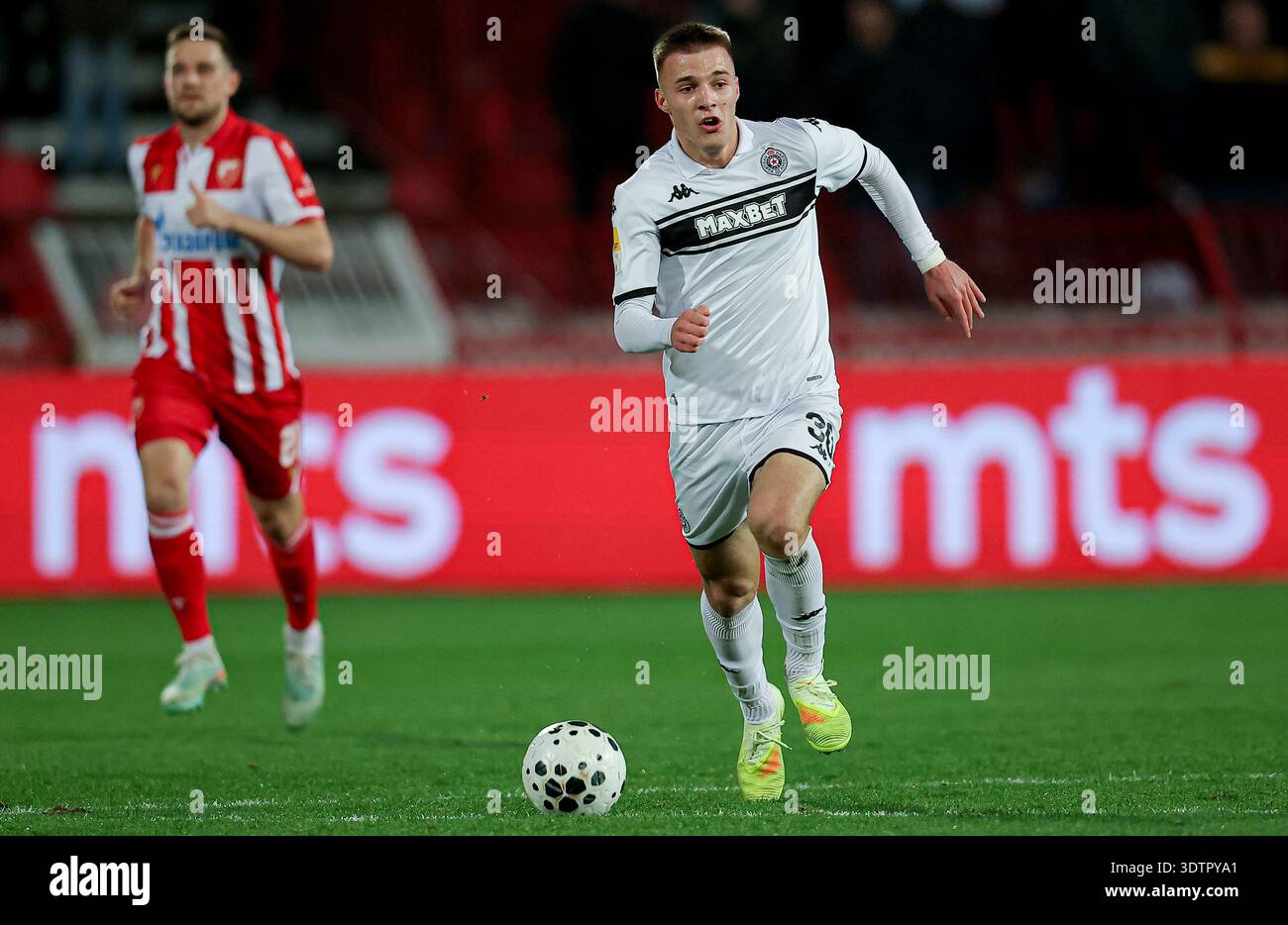 Belgrade, Serbia. Feb. 22nd 2026. Partizan's Milan Roganovic during ...