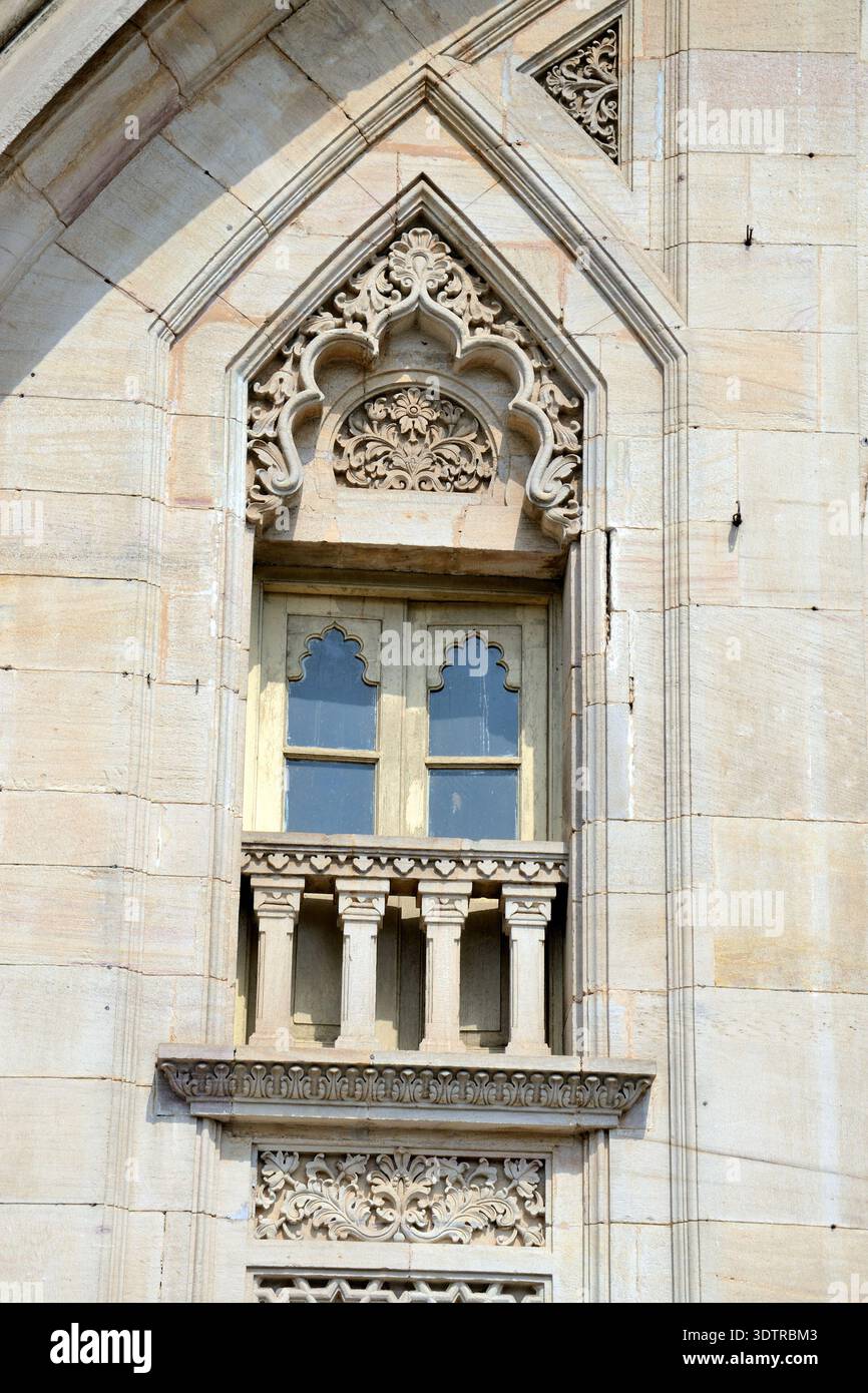 Entrance gate of The Lakshmi Vilas Palace, built in 1890 by the British ...