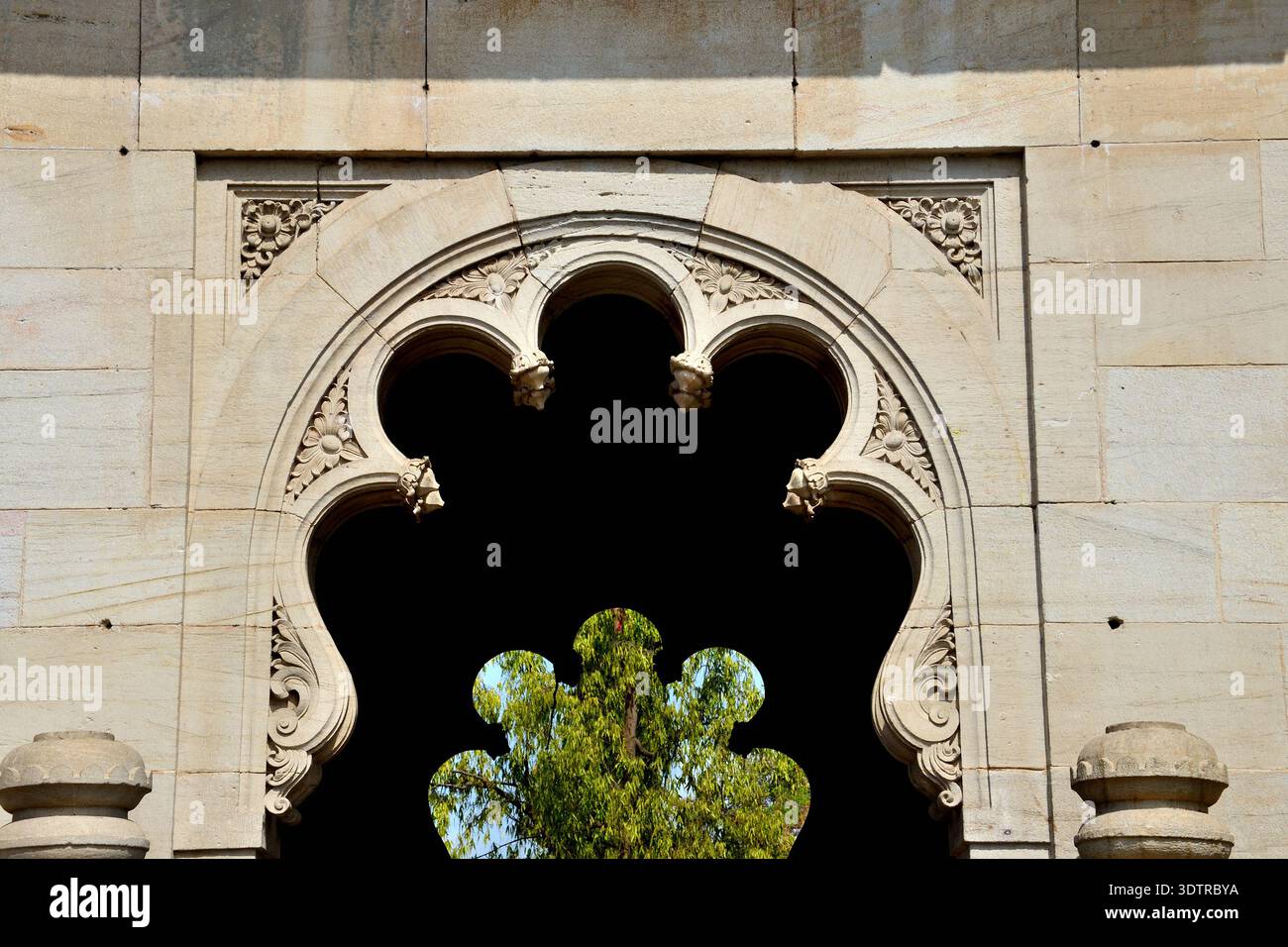 Entrance gate of The Lakshmi Vilas Palace, built in 1890 by the British ...