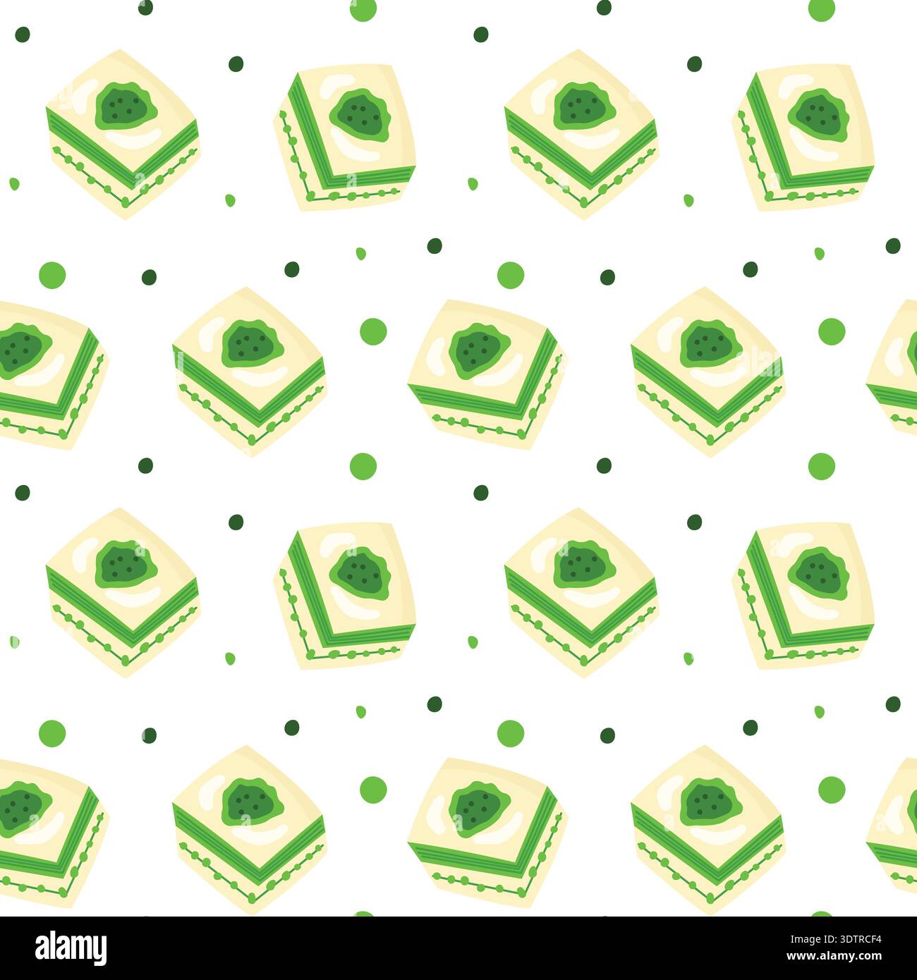 Seamless baklava pattern ideal for packaging textiles backgrounds branding Stock Vector