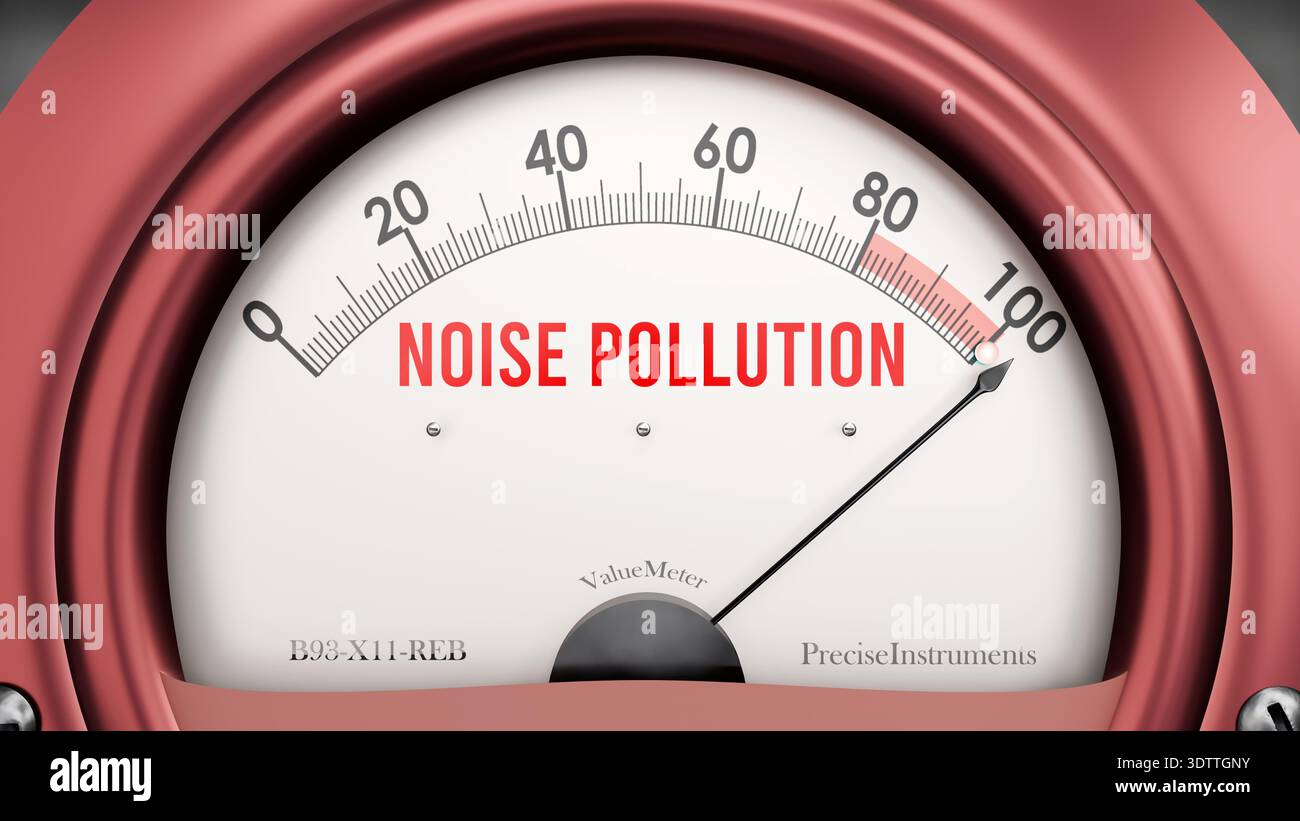 Foolishness Meter Rising Pollution gauge meter going up hi-res stock photography and images - Alamy